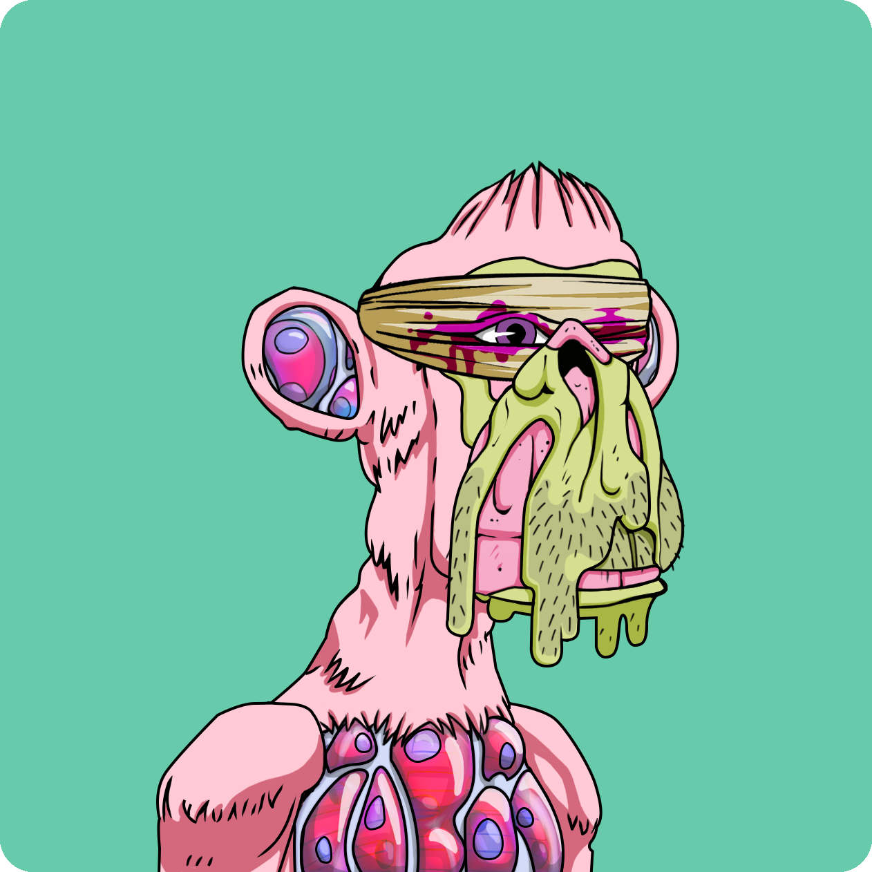 Yuga Labs - Mutant Ape Yacht Club - NFT # 3076