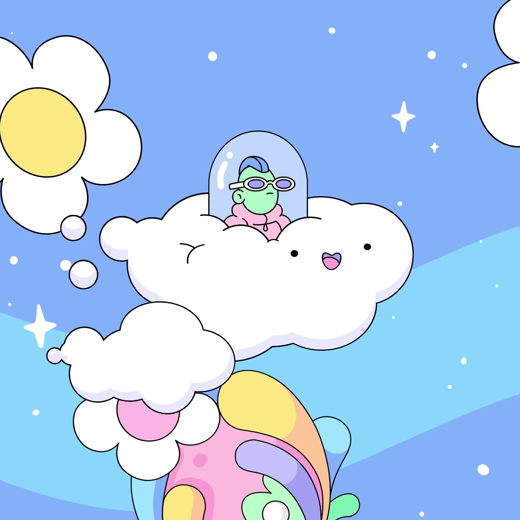 The Doodles Founders - Space Doodles - Space Doodle #418 - NFT # 418