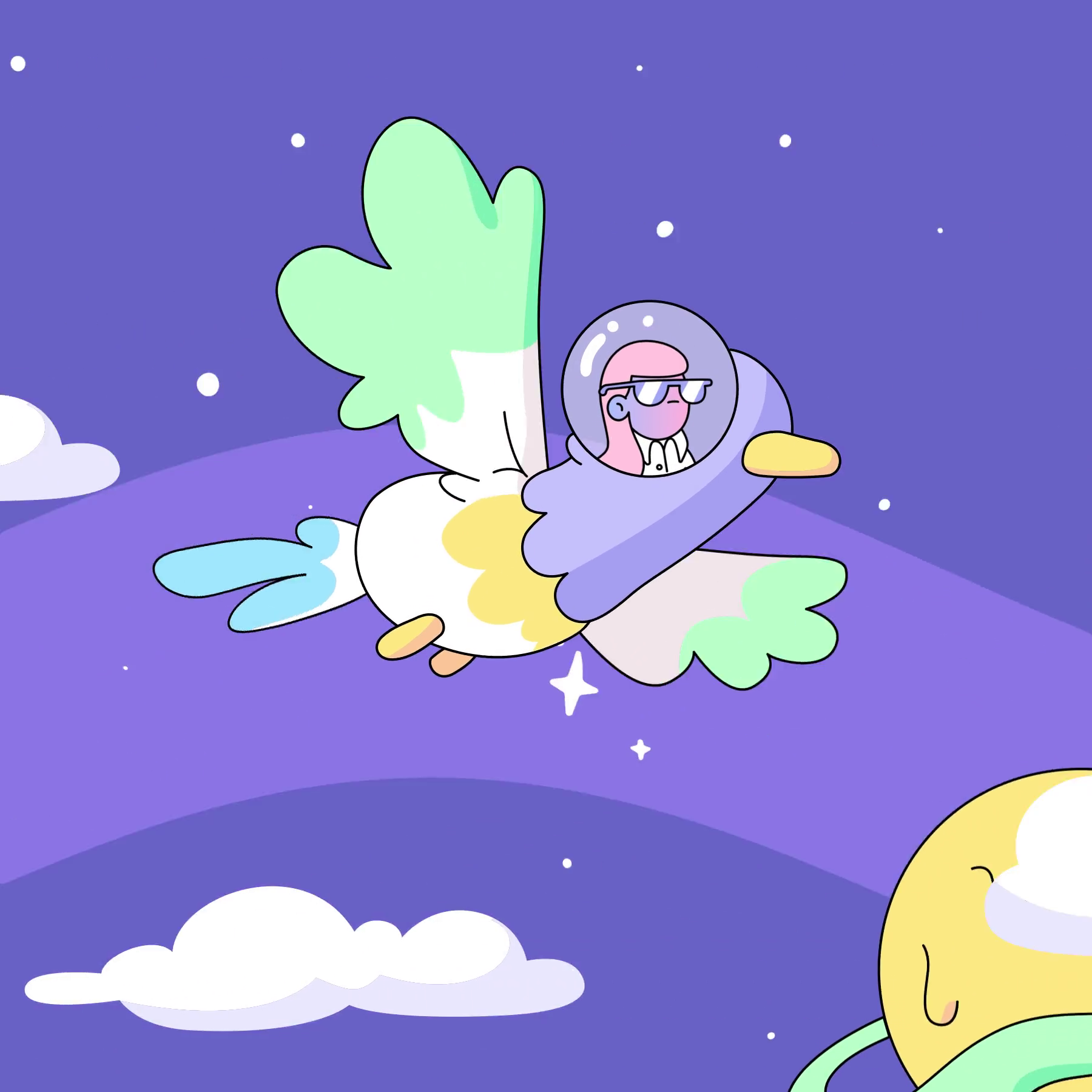 The Doodles Founders - Space Doodles - Space Doodle #328 - NFT # 328