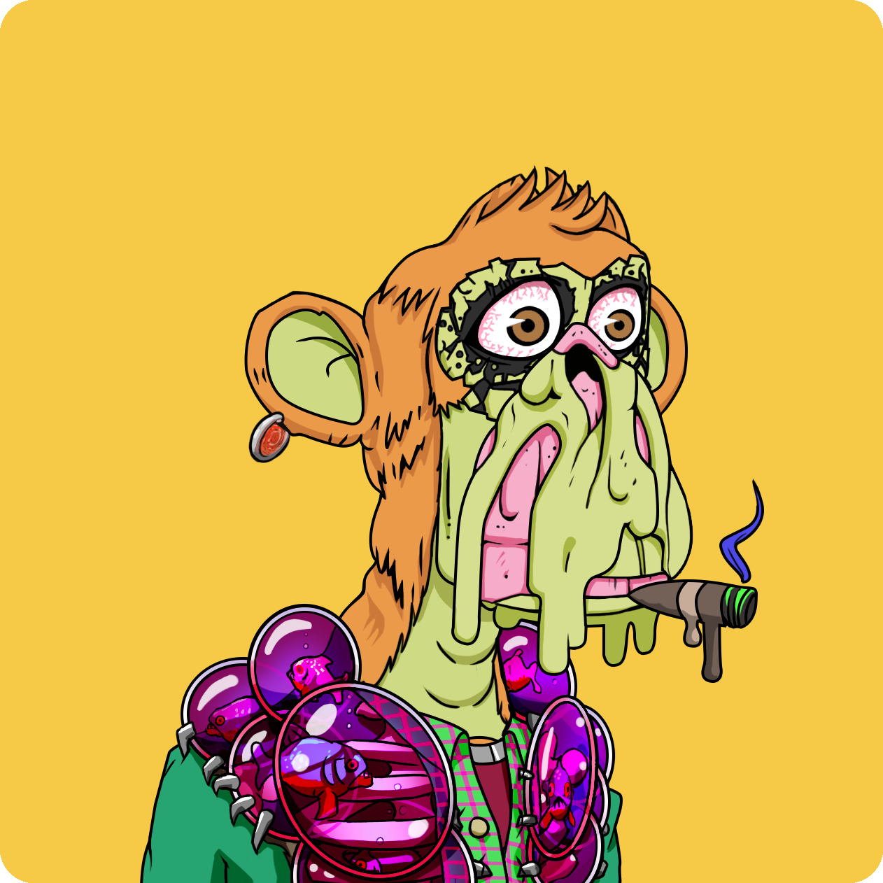 Yuga Labs - Mutant Ape Yacht Club - NFT # 3695