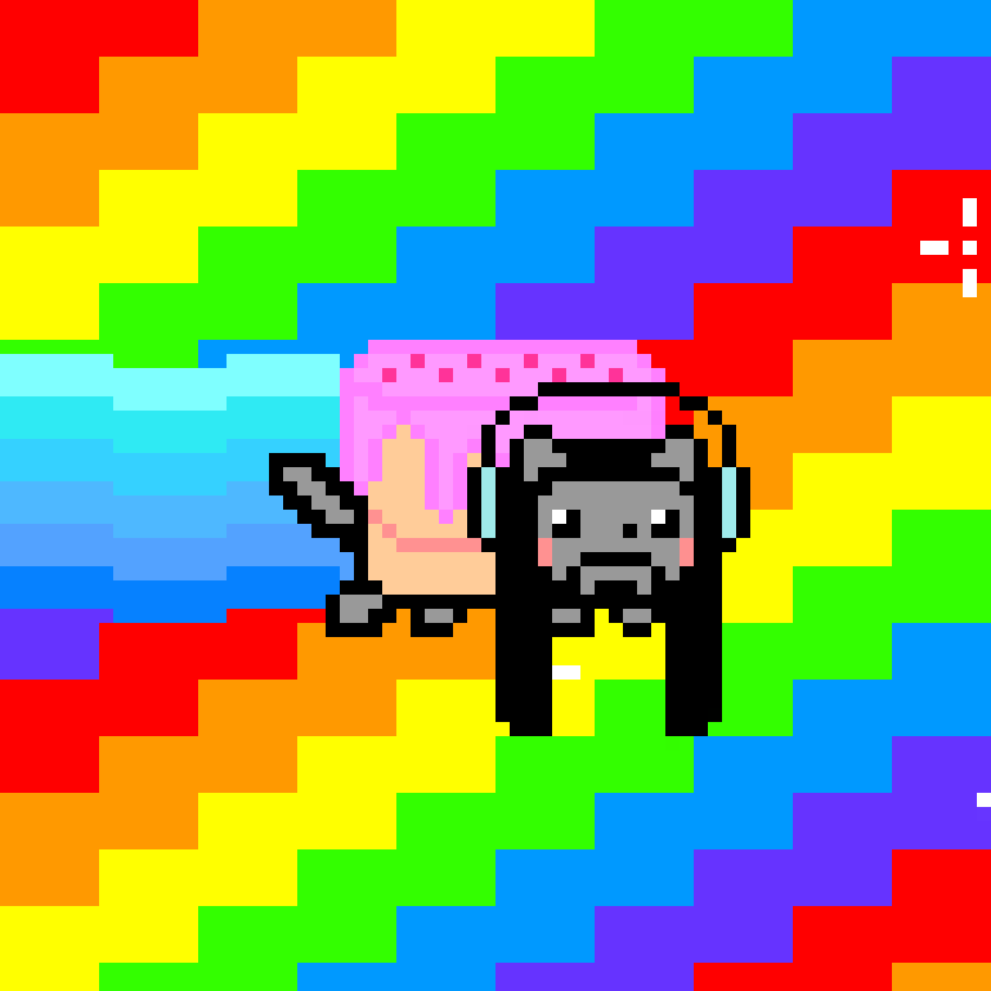 Chris Torres - Nyan Cat - BeetsDAO - Holographic Nyan Aoki - NFT # 10058