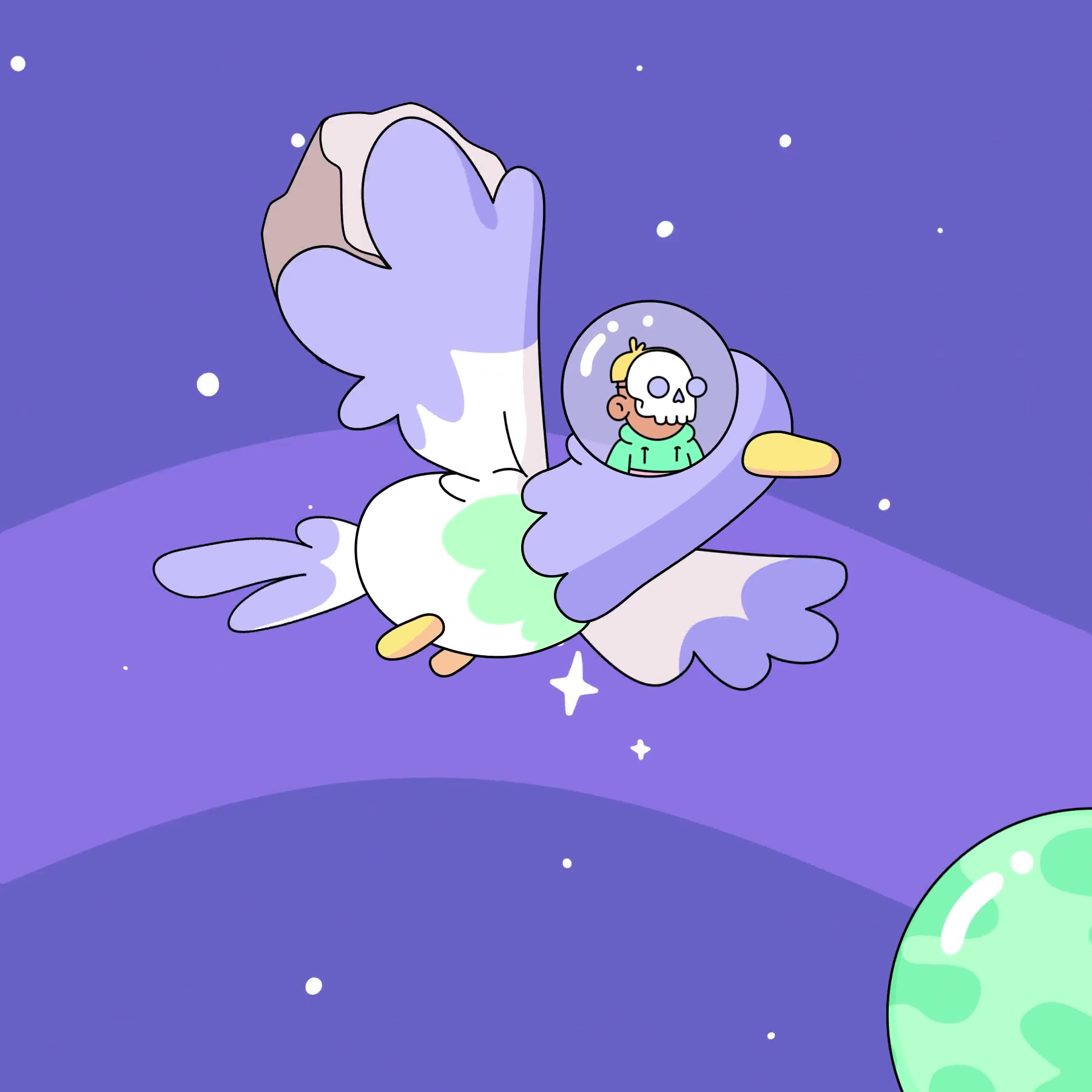 The Doodles Founders - Space Doodles - Space Doodle #9772 - NFT # 9772