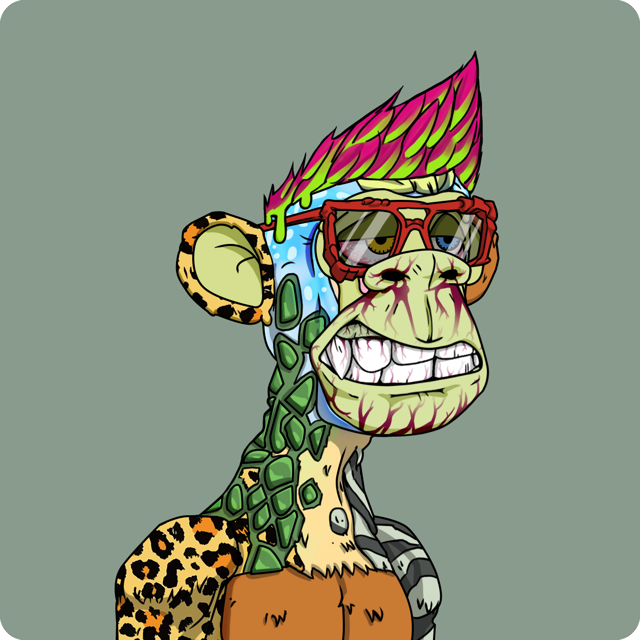 Yuga Labs - Mutant Ape Yacht Club - NFT # 9100