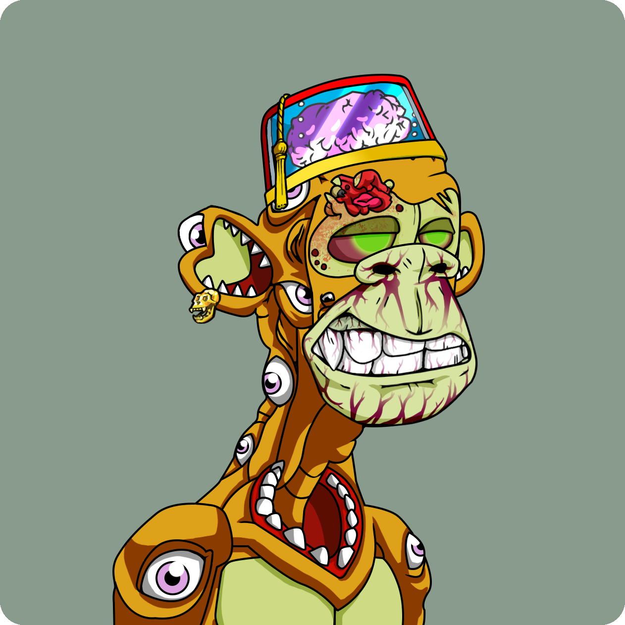 Yuga Labs - Mutant Ape Yacht Club - NFT # 7606