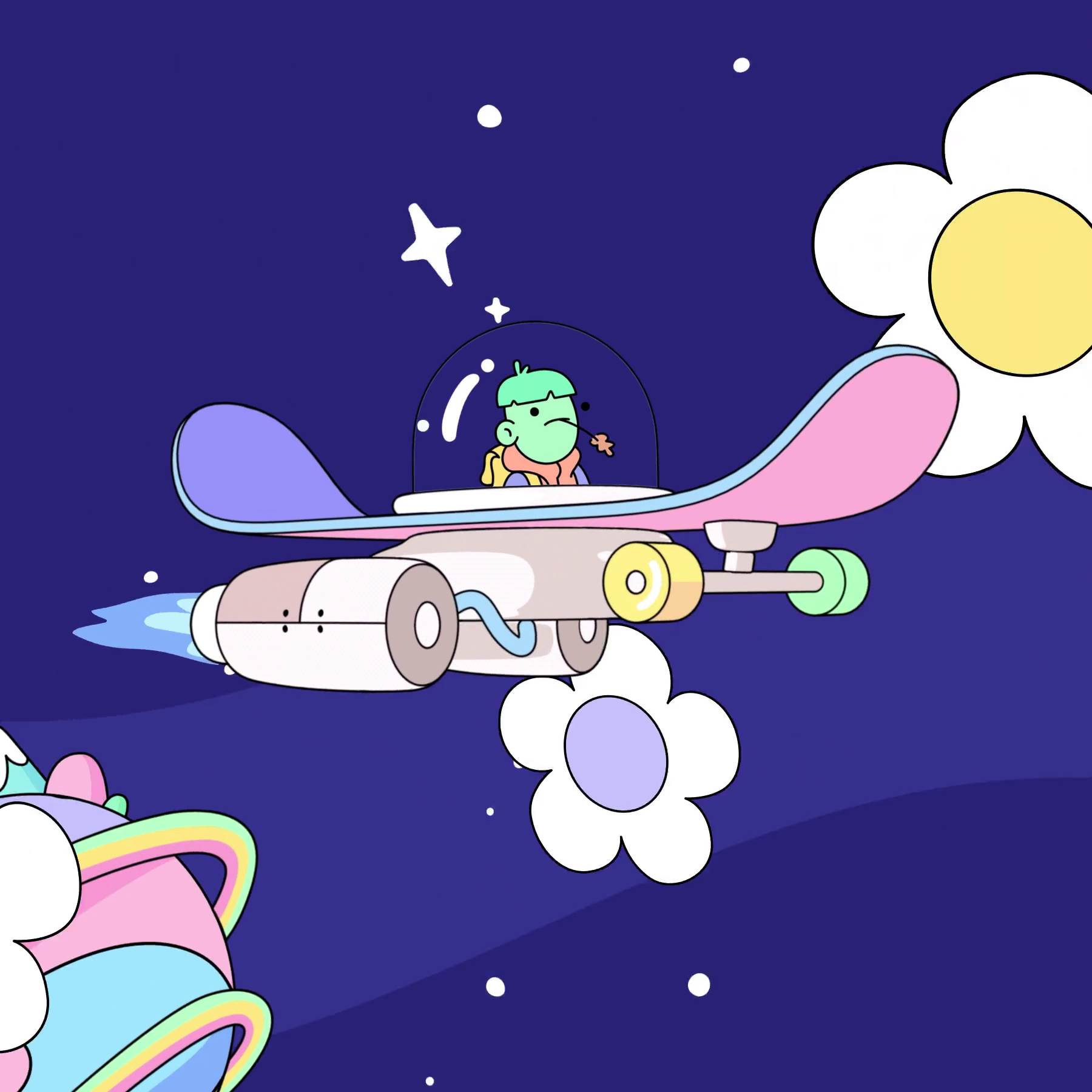 The Doodles Founders - Space Doodles - Space Doodle #181 - NFT # 181