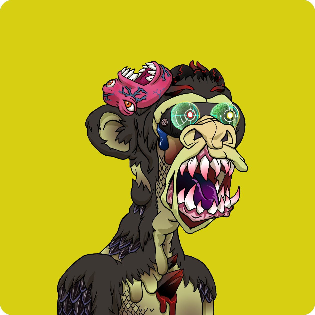 Yuga Labs - Mutant Ape Yacht Club - NFT # 3854