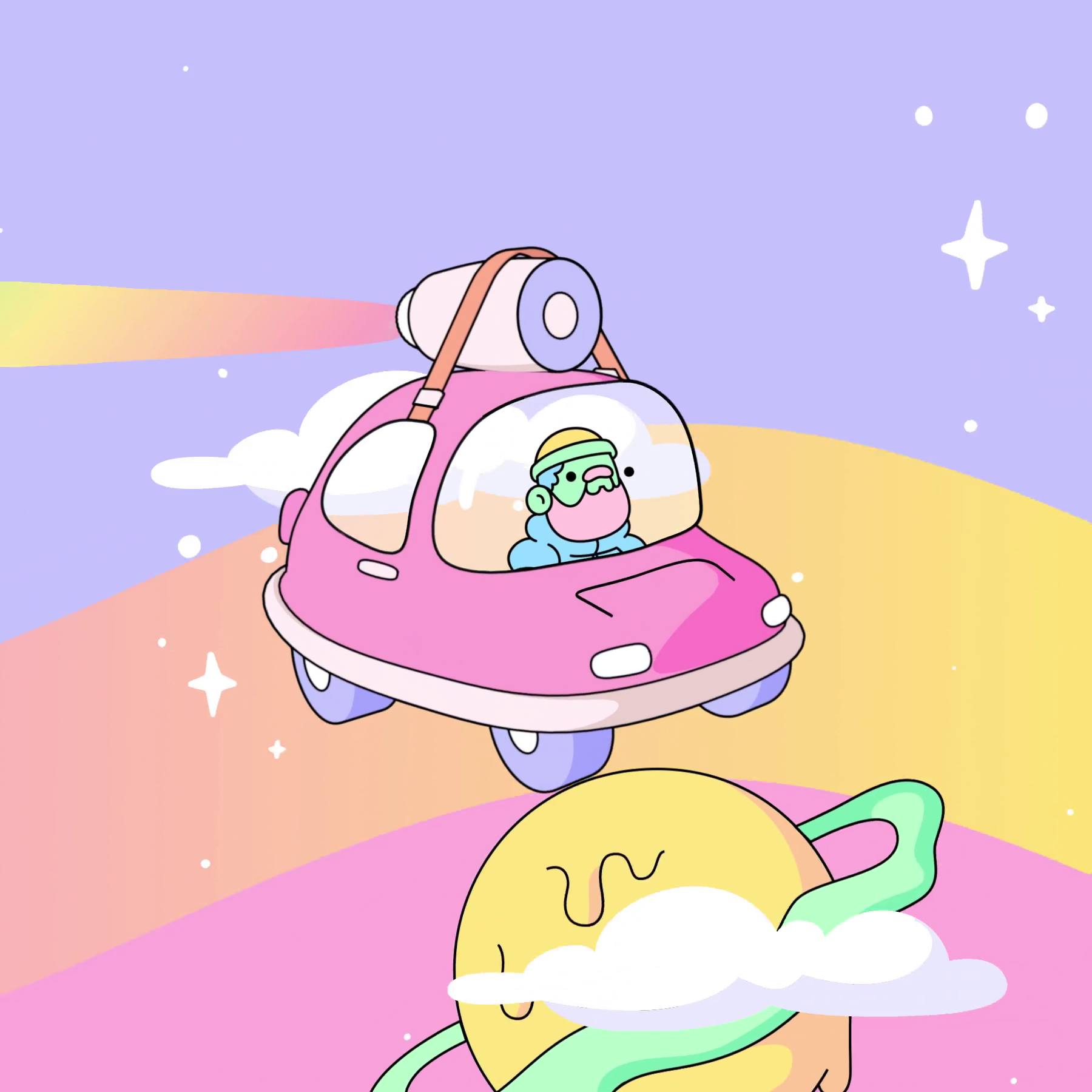 The Doodles Founders - Space Doodles - Space Doodle #351 - NFT # 351