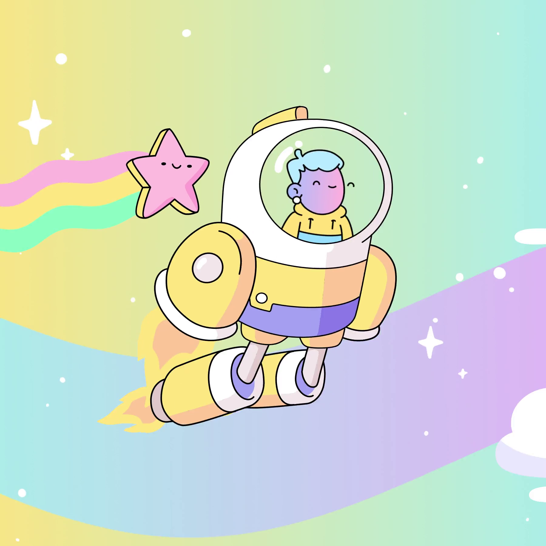 The Doodles Founders - Space Doodles - Space Doodle #430 - NFT # 430