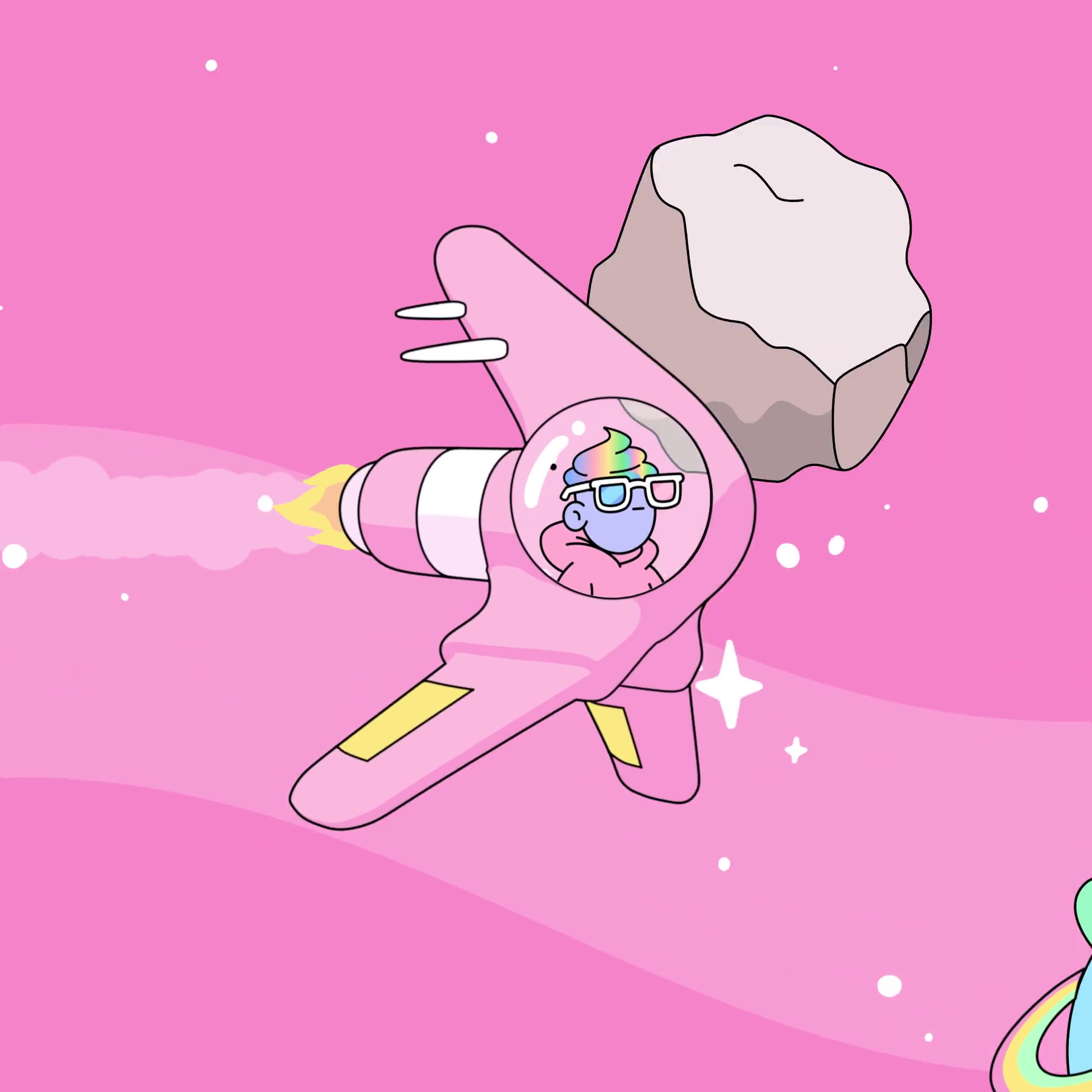 The Doodles Founders - Space Doodles - Space Doodle #344 - NFT # 344