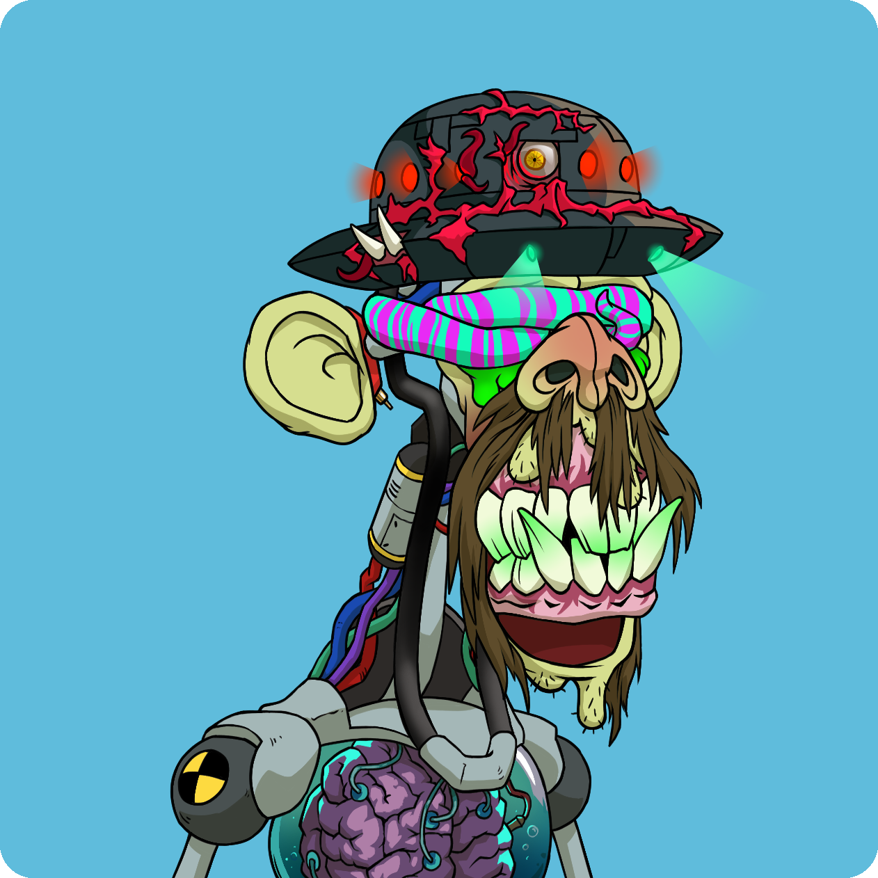 Yuga Labs - Mutant Ape Yacht Club - NFT # 185