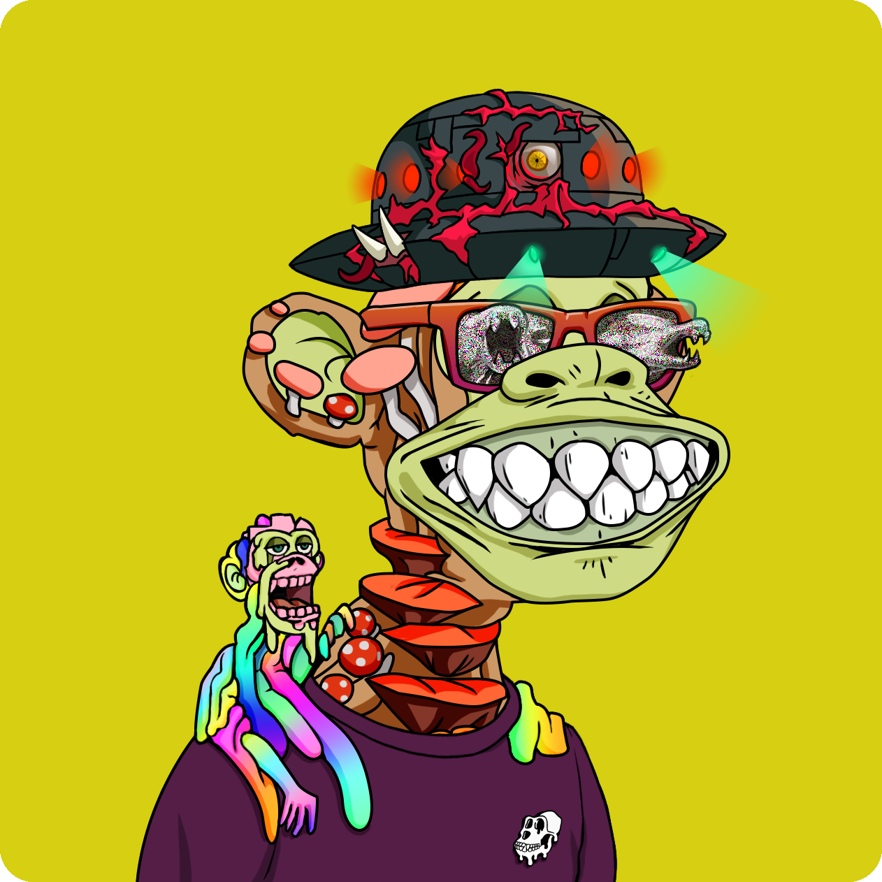 Yuga Labs - Mutant Ape Yacht Club - NFT # 7666