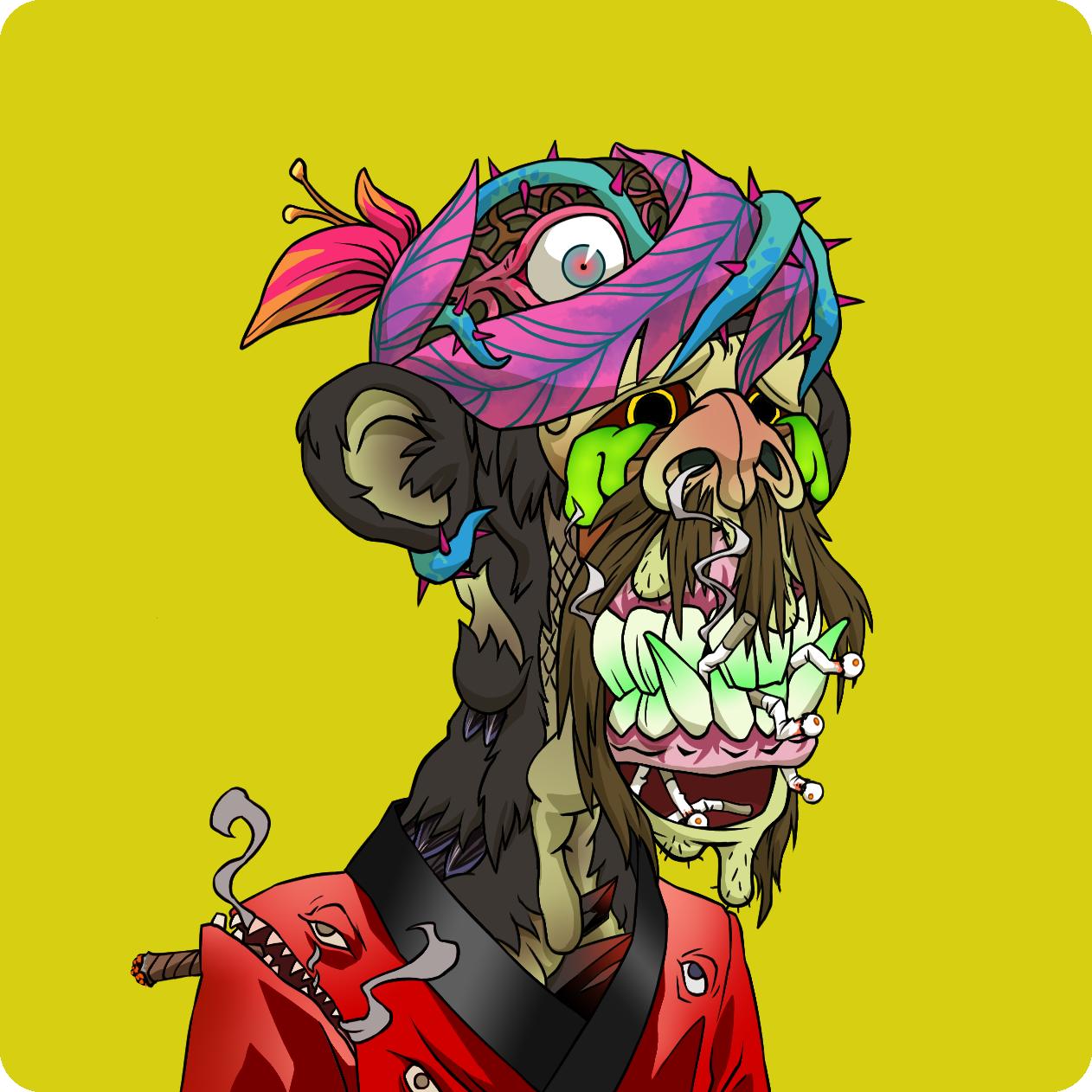 Yuga Labs - Mutant Ape Yacht Club - NFT # 9558