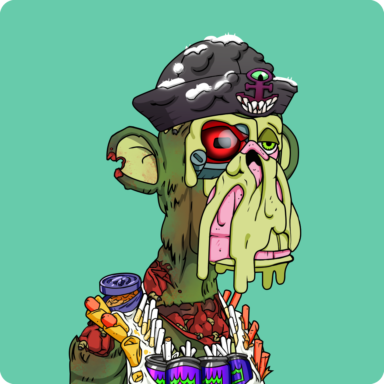 Yuga Labs - Mutant Ape Yacht Club - NFT # 8256