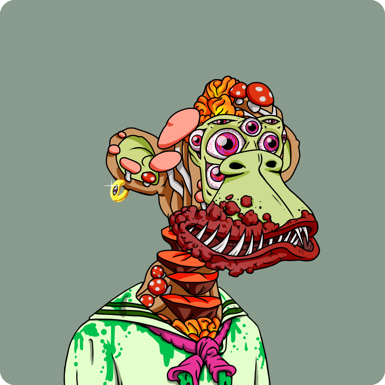 Yuga Labs - Mutant Ape Yacht Club - NFT # 8889