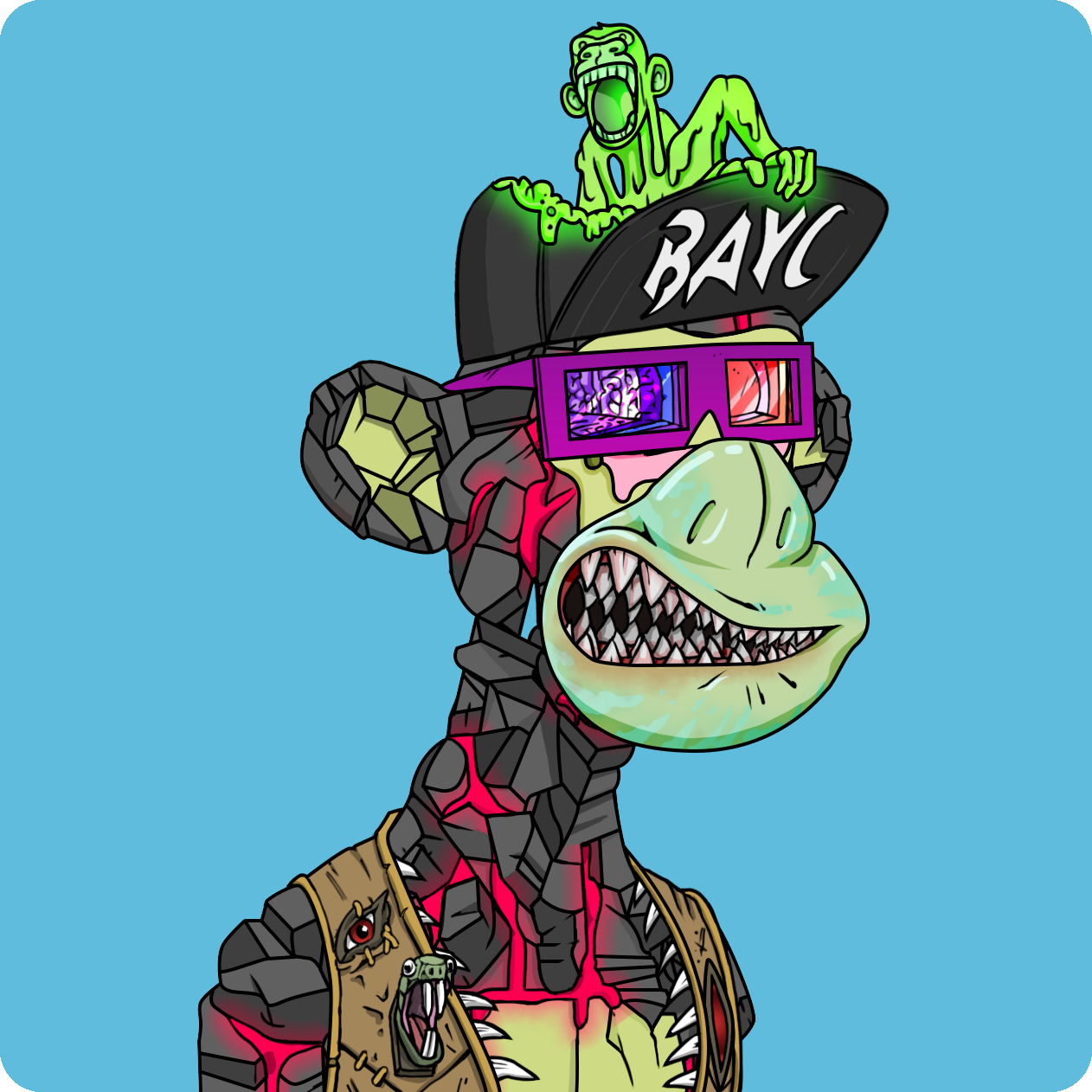 Yuga Labs - Mutant Ape Yacht Club - NFT # 3717