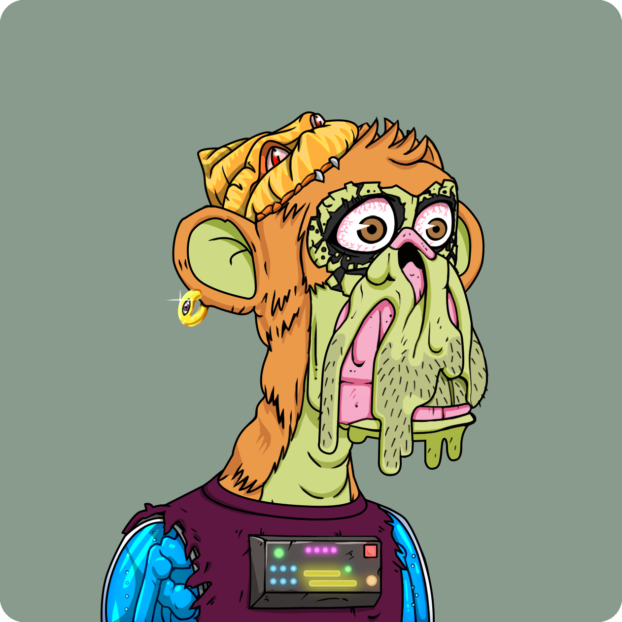 Yuga Labs - Mutant Ape Yacht Club - NFT # 9886