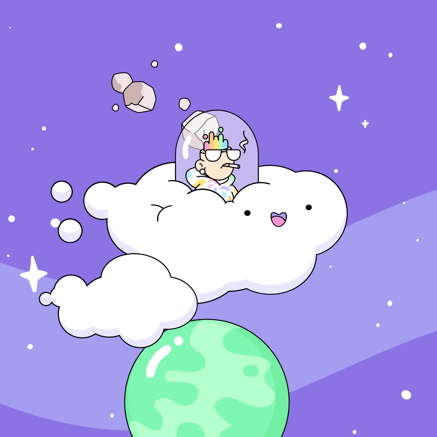 The Doodles Founders - Space Doodles - Space Doodle #189 - NFT # 189