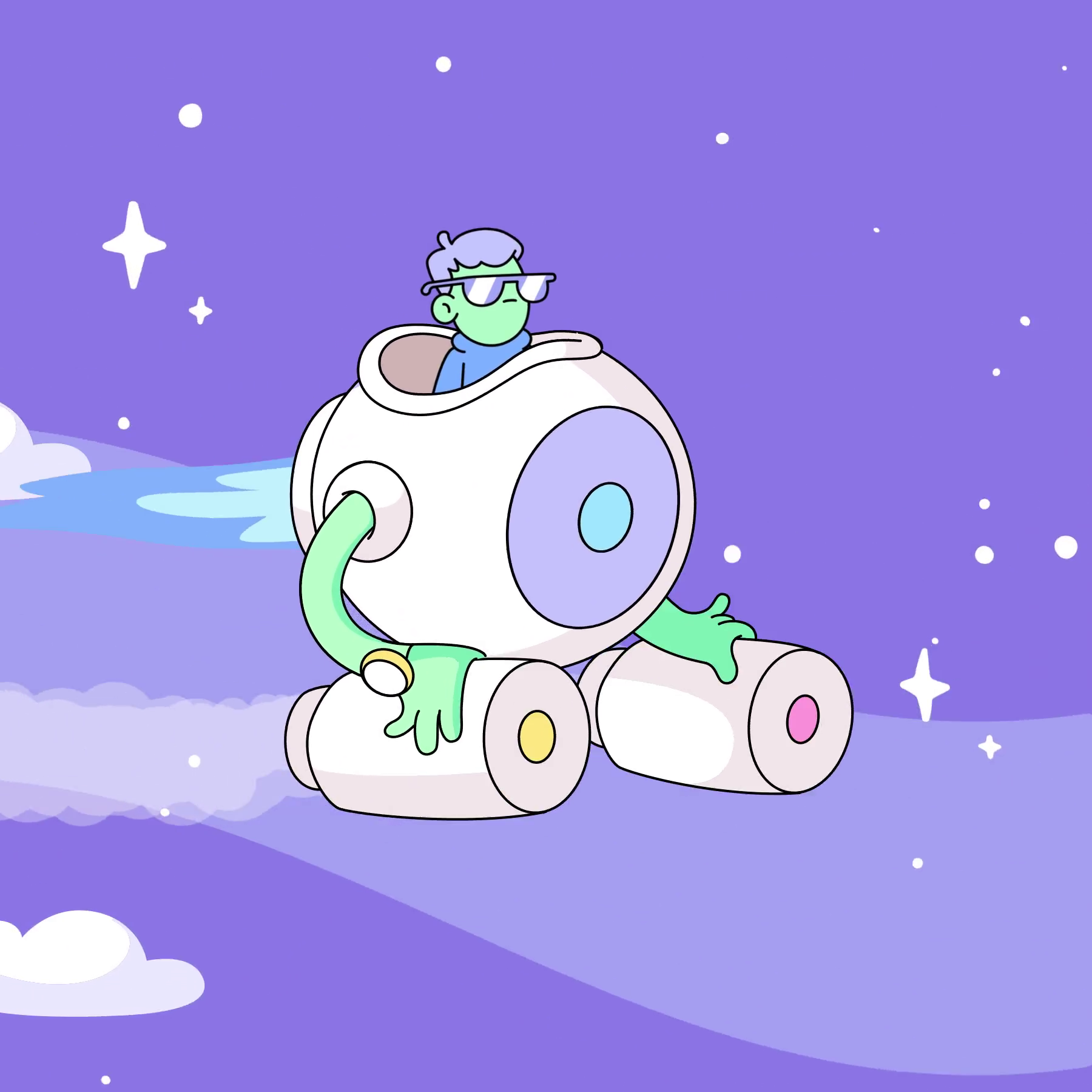 The Doodles Founders - Space Doodles - Space Doodle #162 - NFT # 162