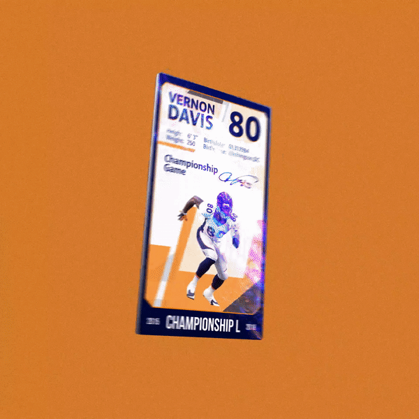 Vernon Davis - Rarible Marketplace v2 - Vernon Davis Collection - Championship L  - NFT # 391536