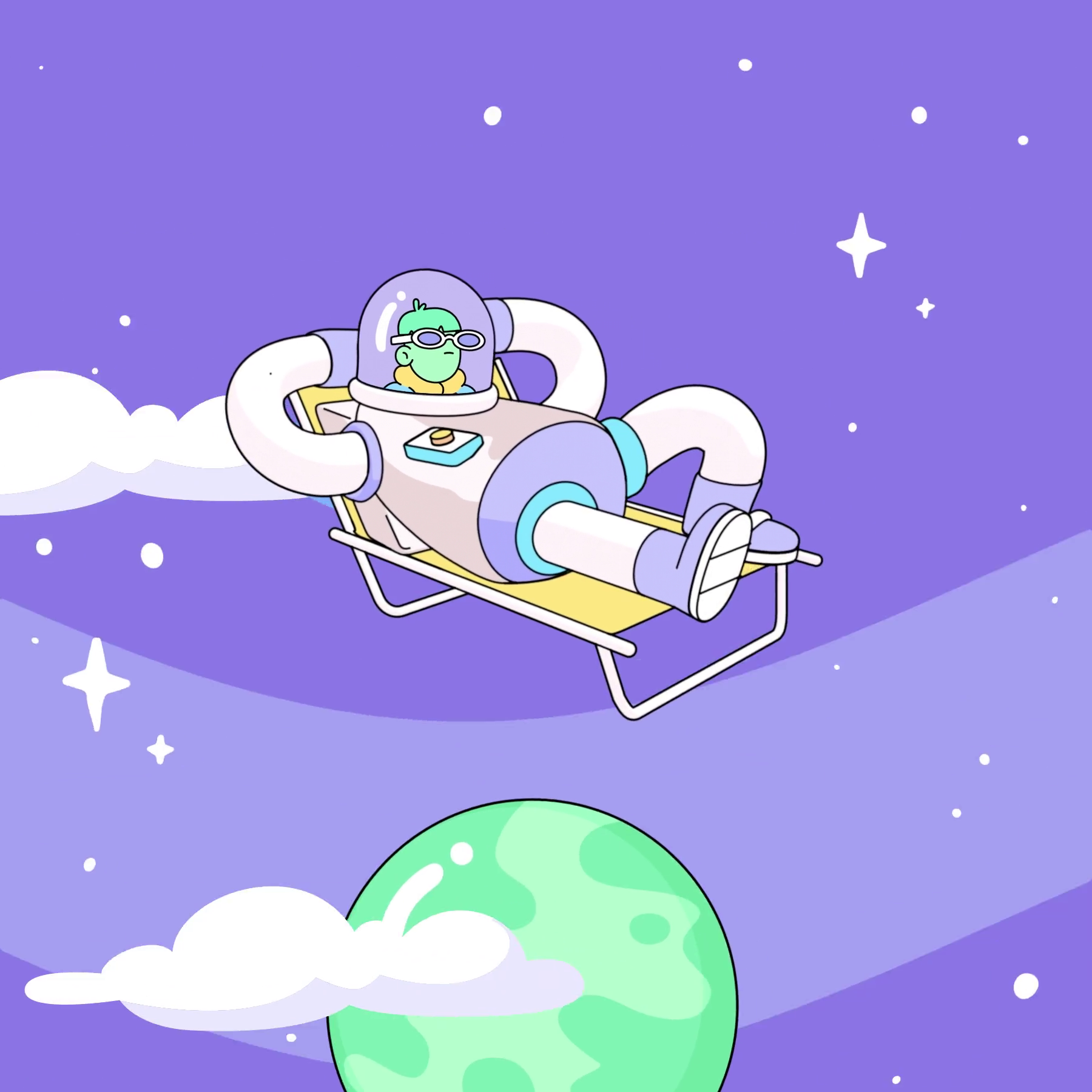 The Doodles Founders - Space Doodles - Space Doodle #445 - NFT # 445