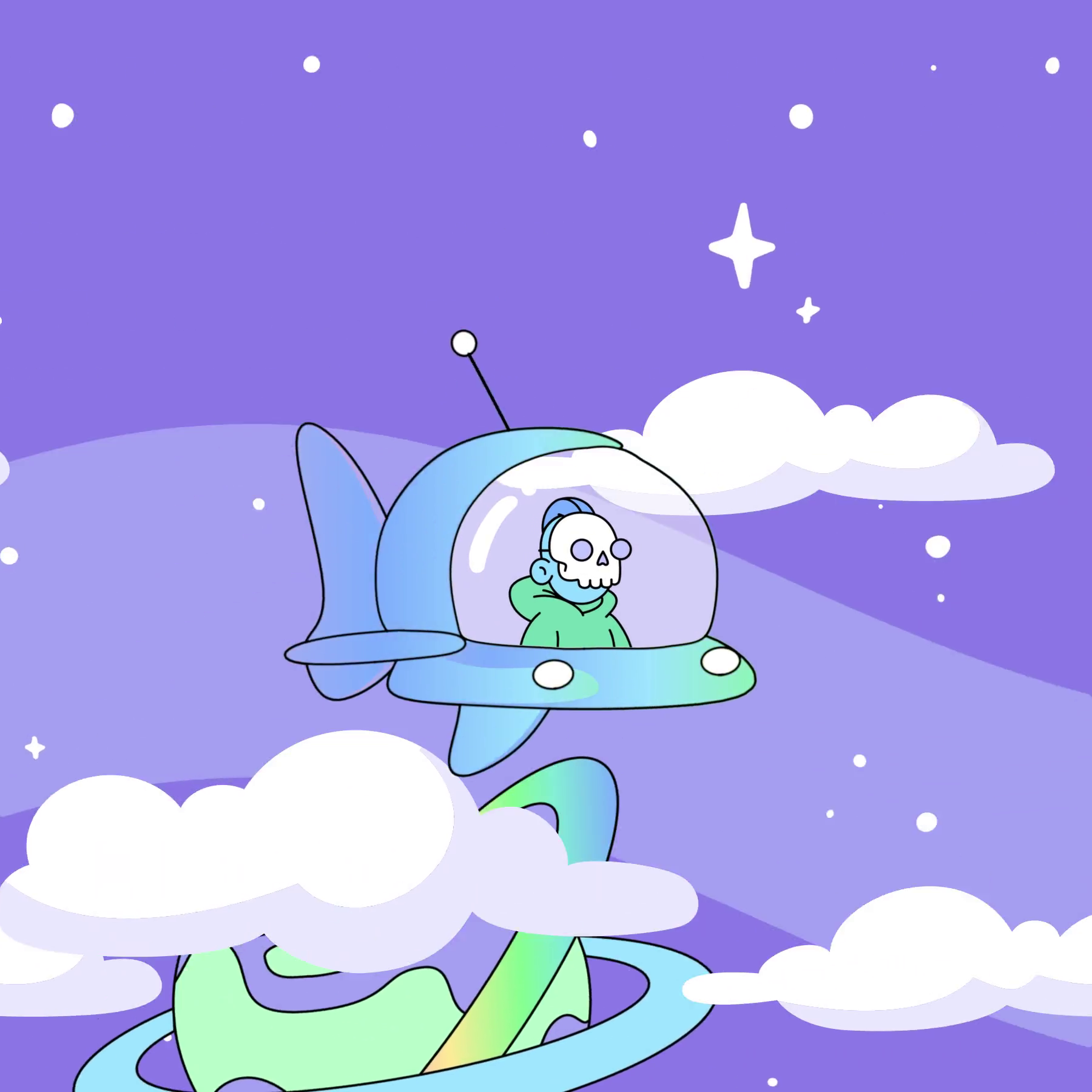 The Doodles Founders - Space Doodles - Space Doodle #228 - NFT # 228