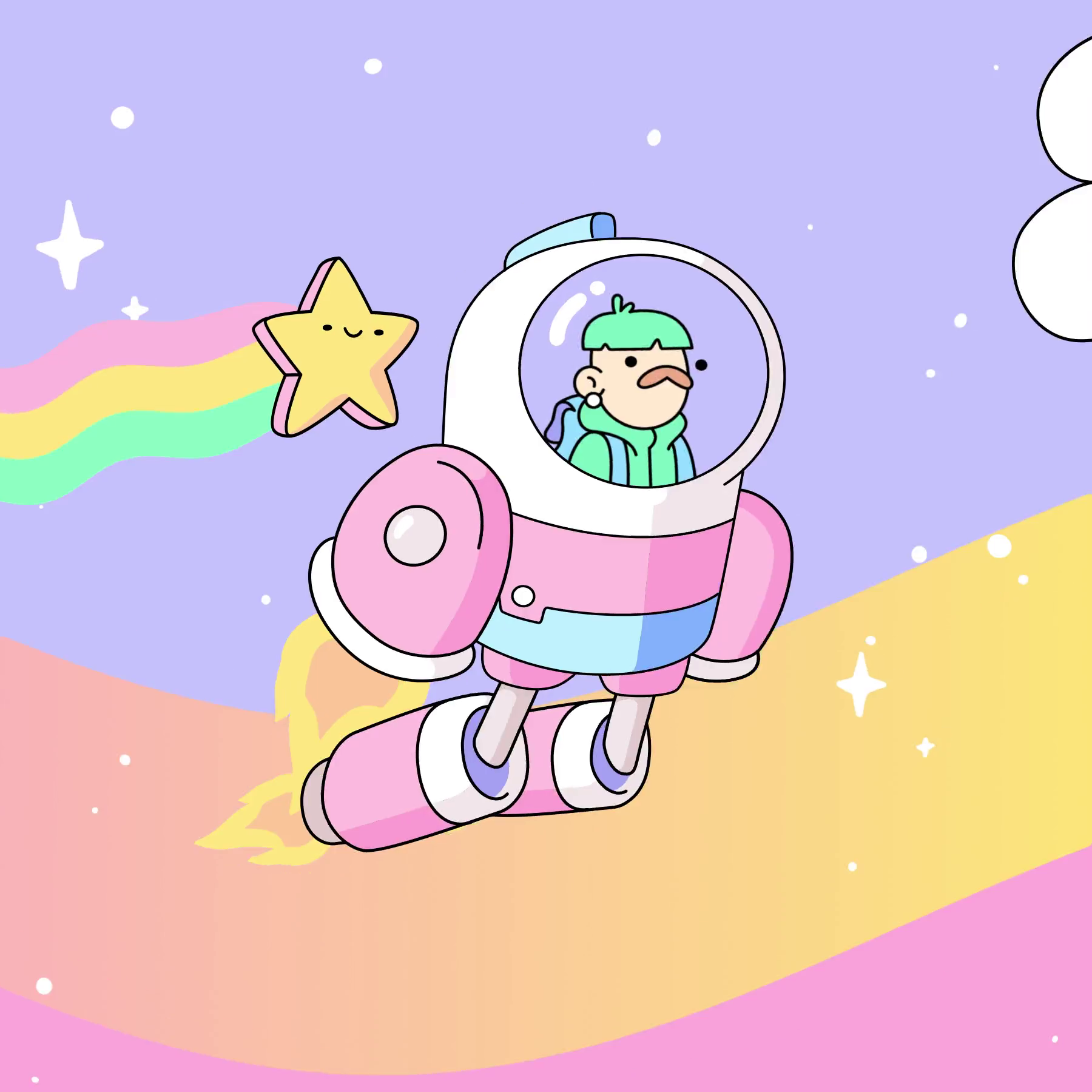 The Doodles Founders - Space Doodles - Space Doodle #478 - NFT # 478