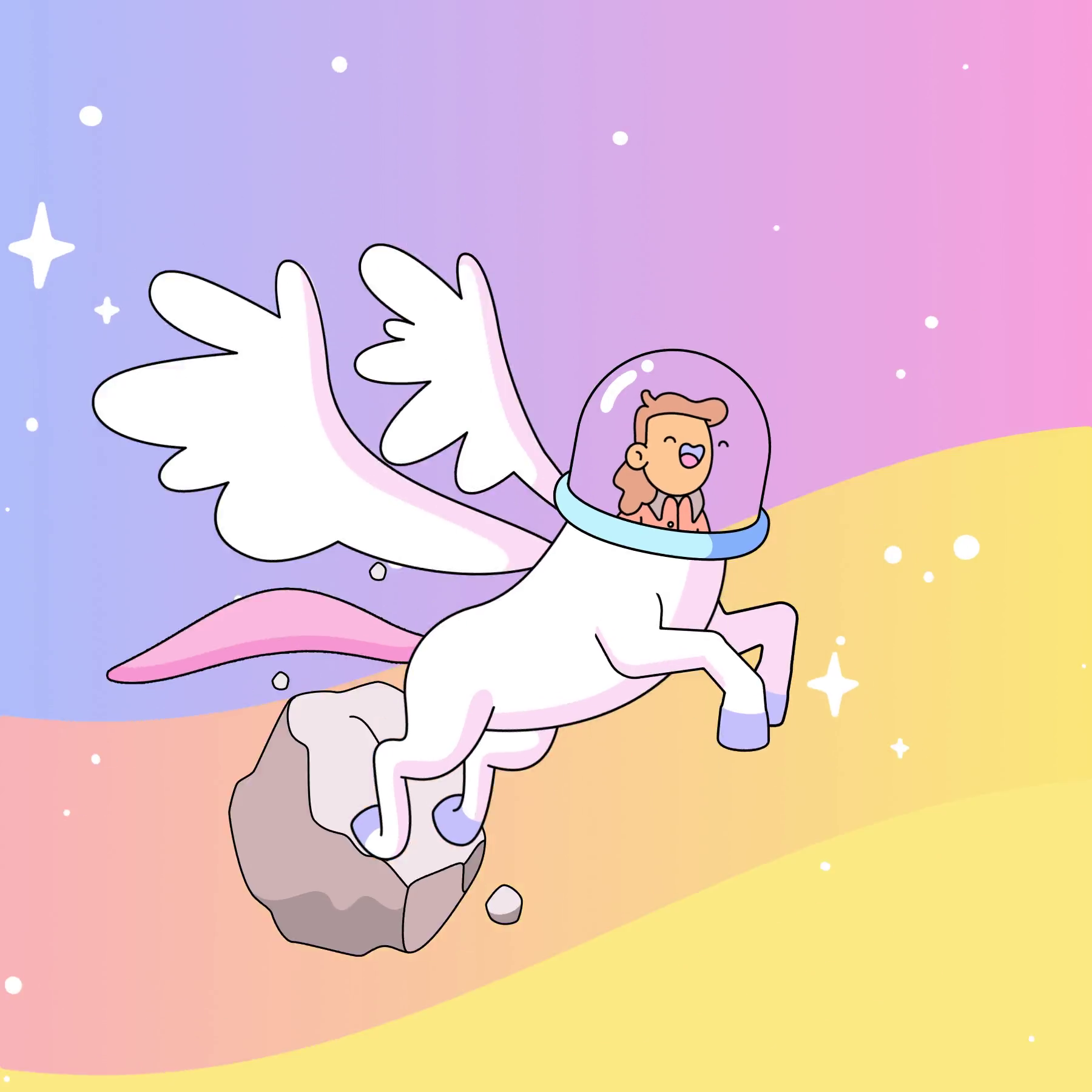 The Doodles Founders - Space Doodles - Space Doodle #414 - NFT # 414