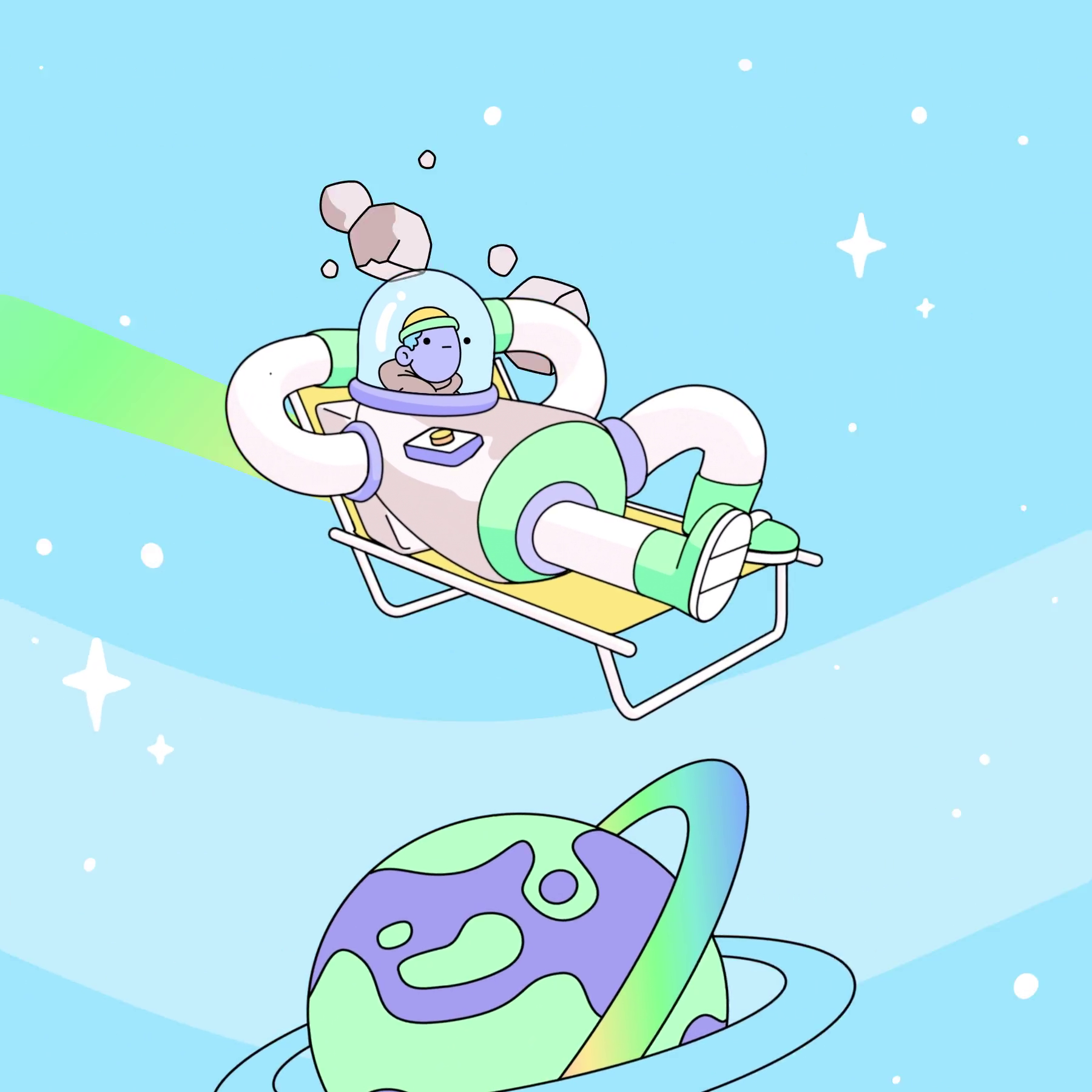 The Doodles Founders - Space Doodles - Space Doodle #202 - NFT # 202