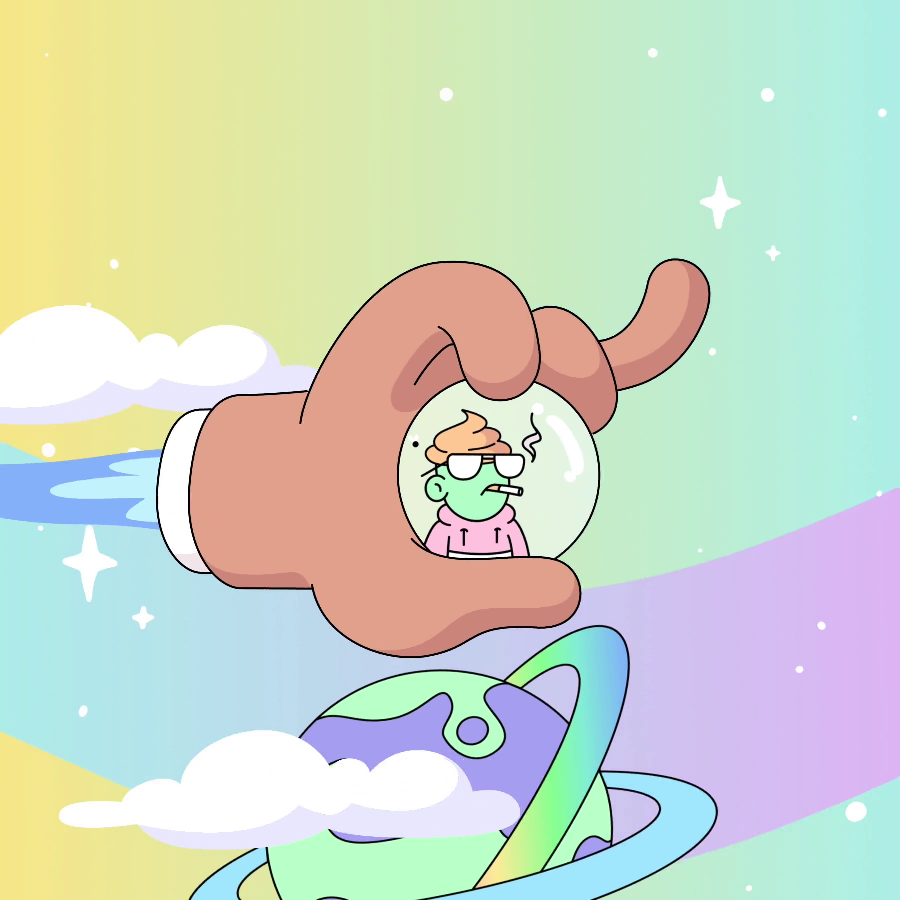 The Doodles Founders - Space Doodles - Space Doodle #9740 - NFT # 9740