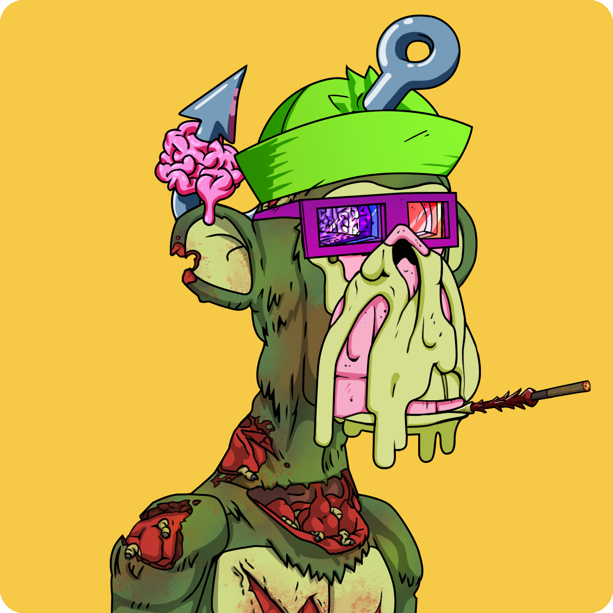 Yuga Labs - Mutant Ape Yacht Club - NFT # 3829