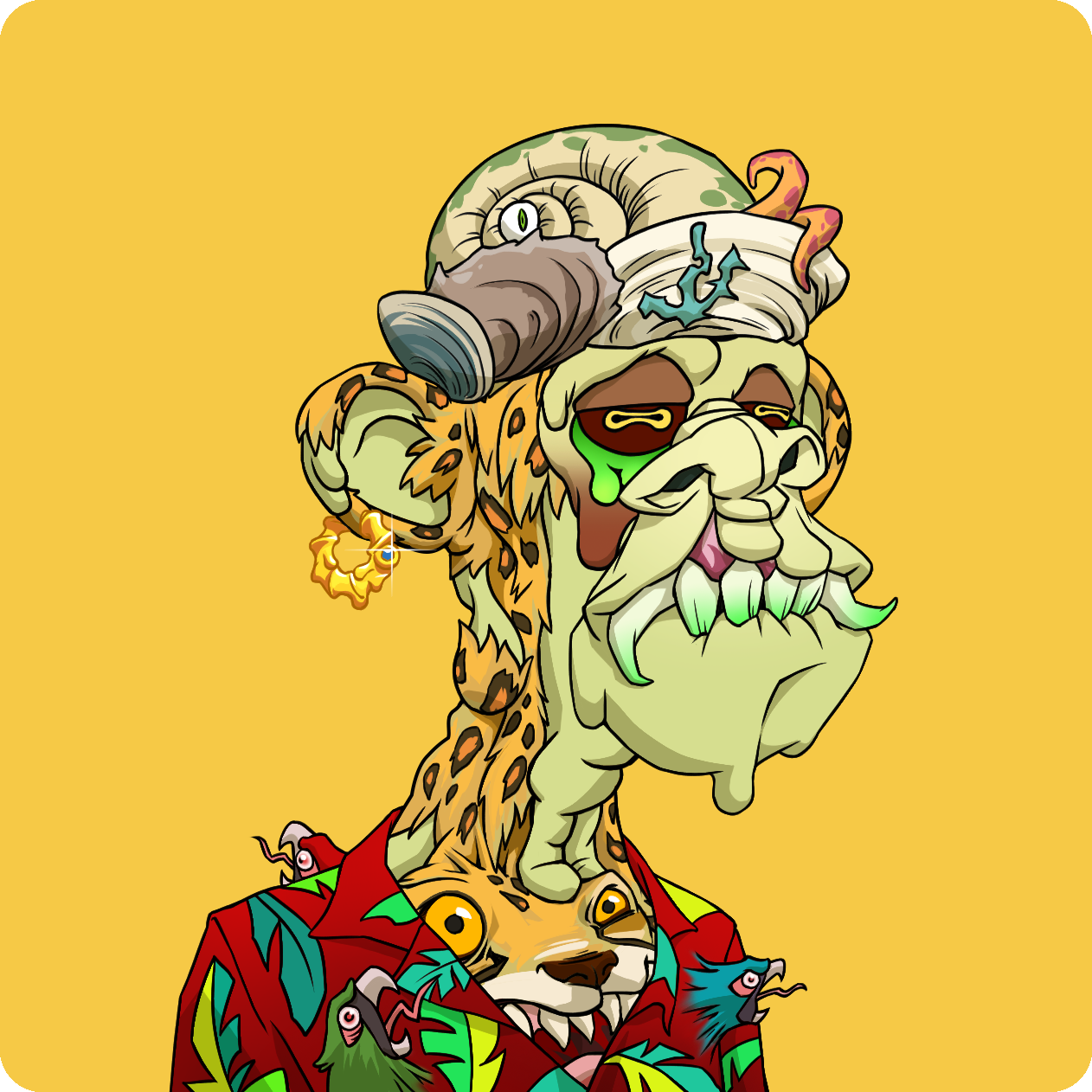 Yuga Labs - Mutant Ape Yacht Club - NFT # 3844