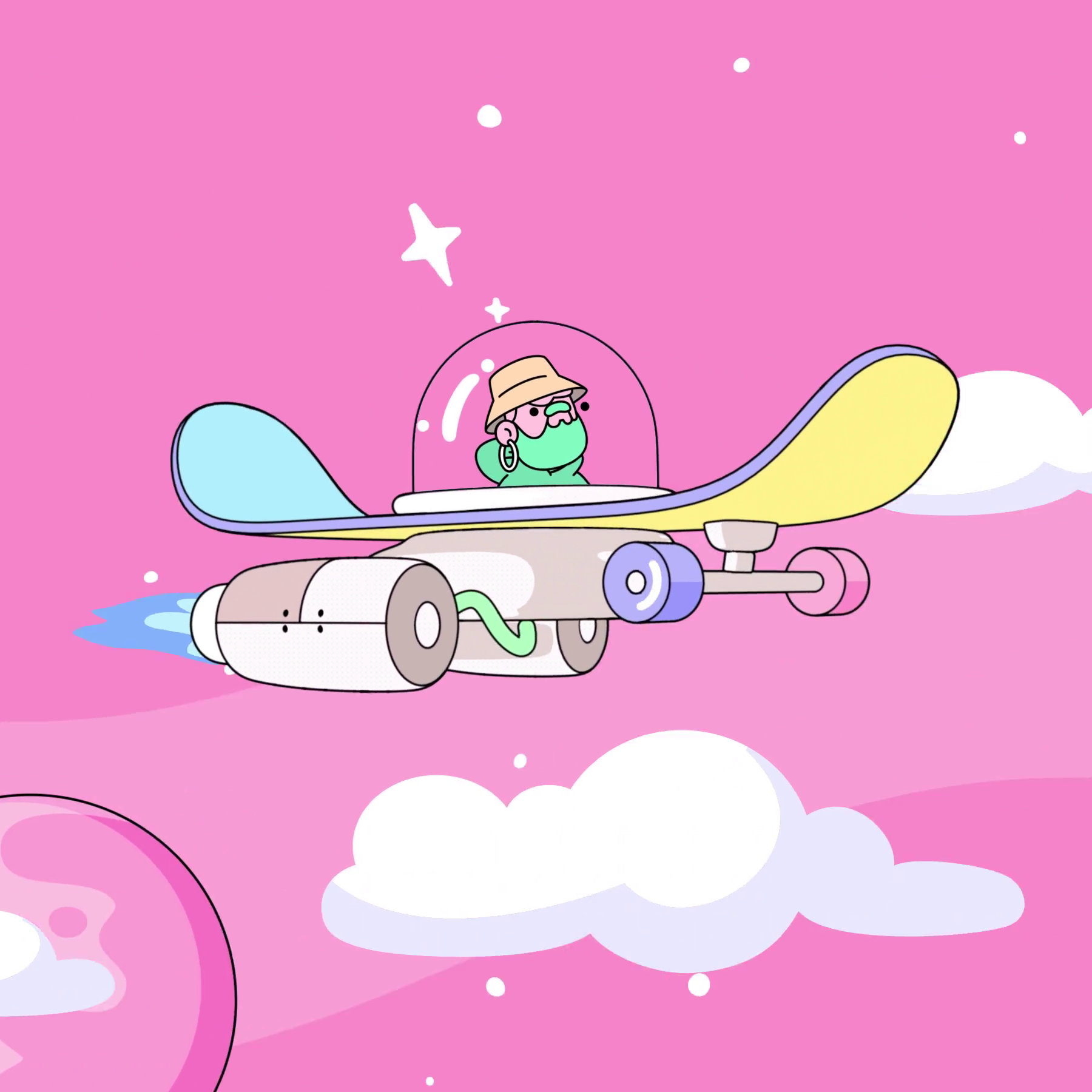 The Doodles Founders - Space Doodles - Space Doodle #9758 - NFT # 9758