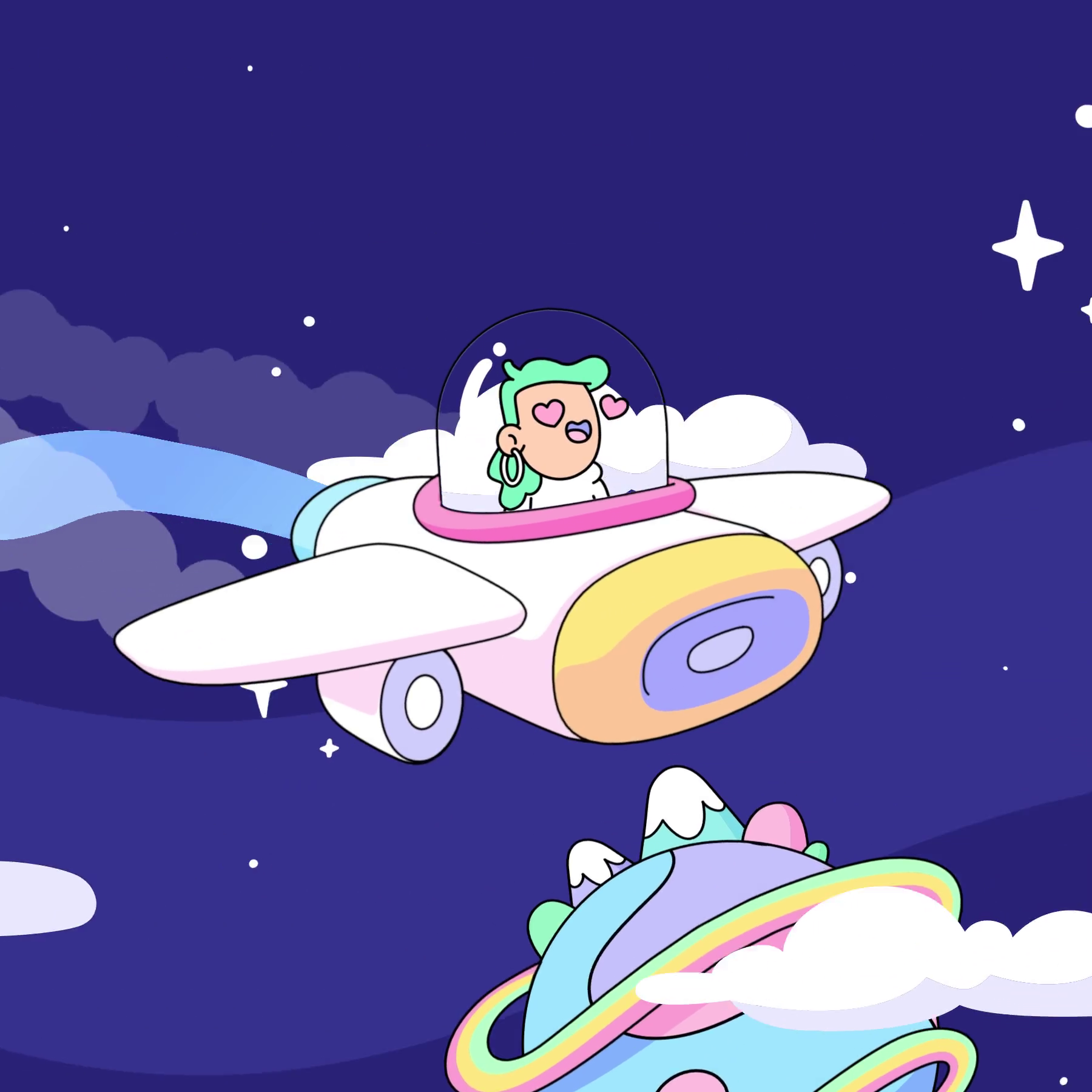 The Doodles Founders - Space Doodles - Space Doodle #186 - NFT # 186