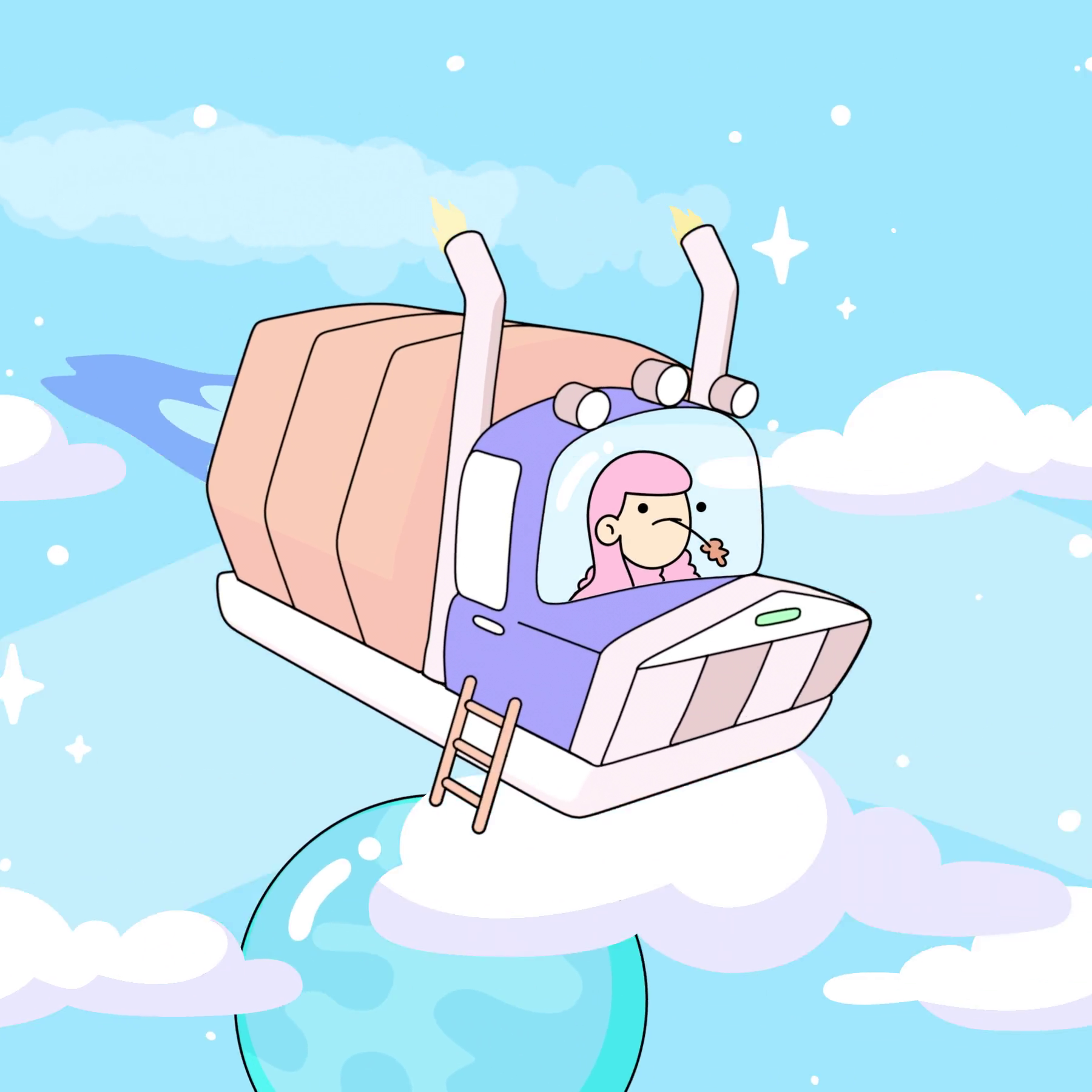 The Doodles Founders - Space Doodles - Space Doodle #261 - NFT # 261