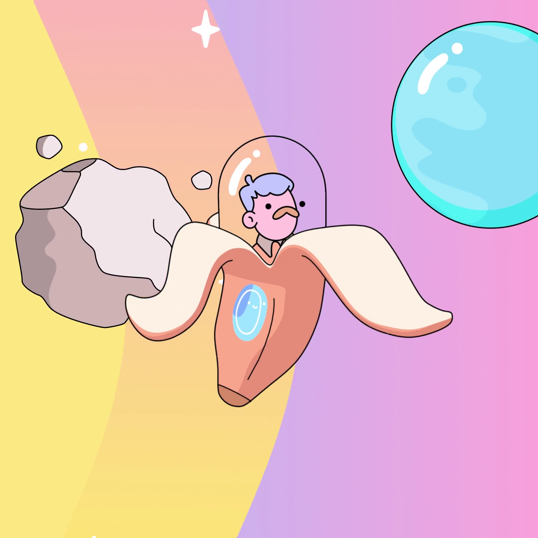 The Doodles Founders - Space Doodles - Space Doodle #366 - NFT # 366