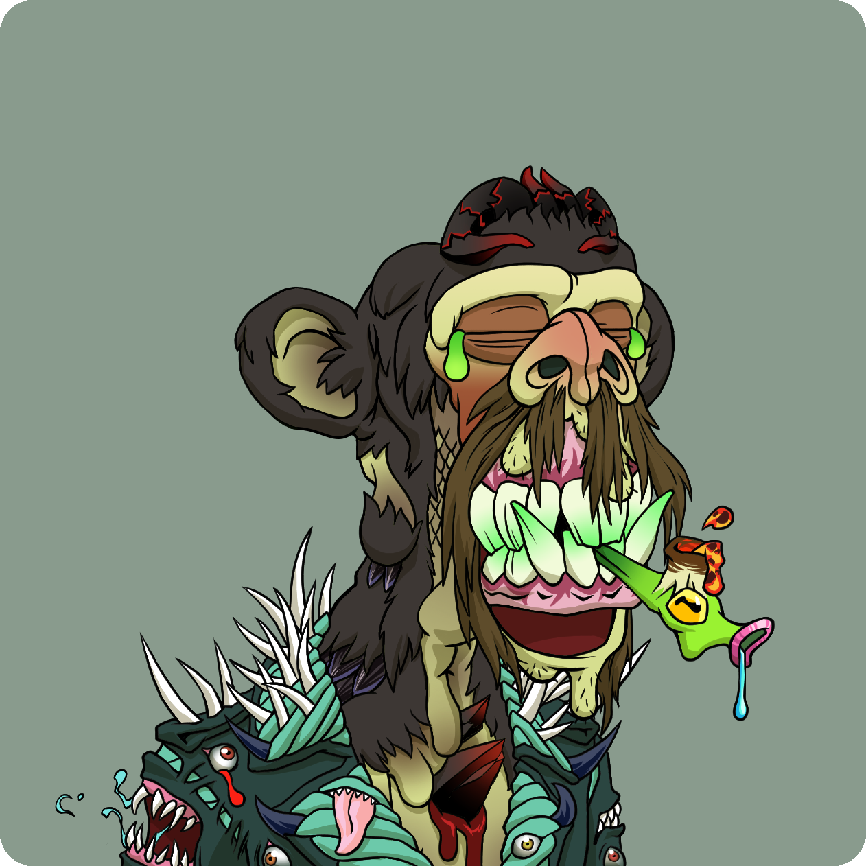 Yuga Labs - Mutant Ape Yacht Club - NFT # 3834