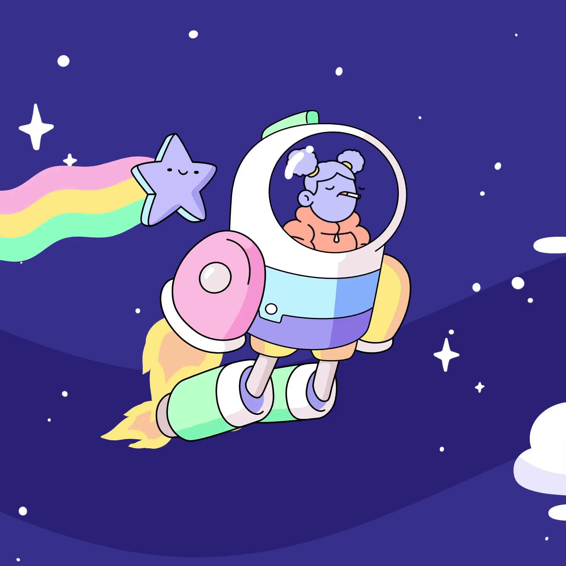 The Doodles Founders - Space Doodles - Space Doodle #33 - NFT # 33