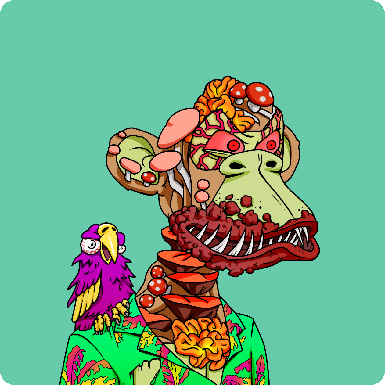 Yuga Labs - Mutant Ape Yacht Club - NFT # 21702