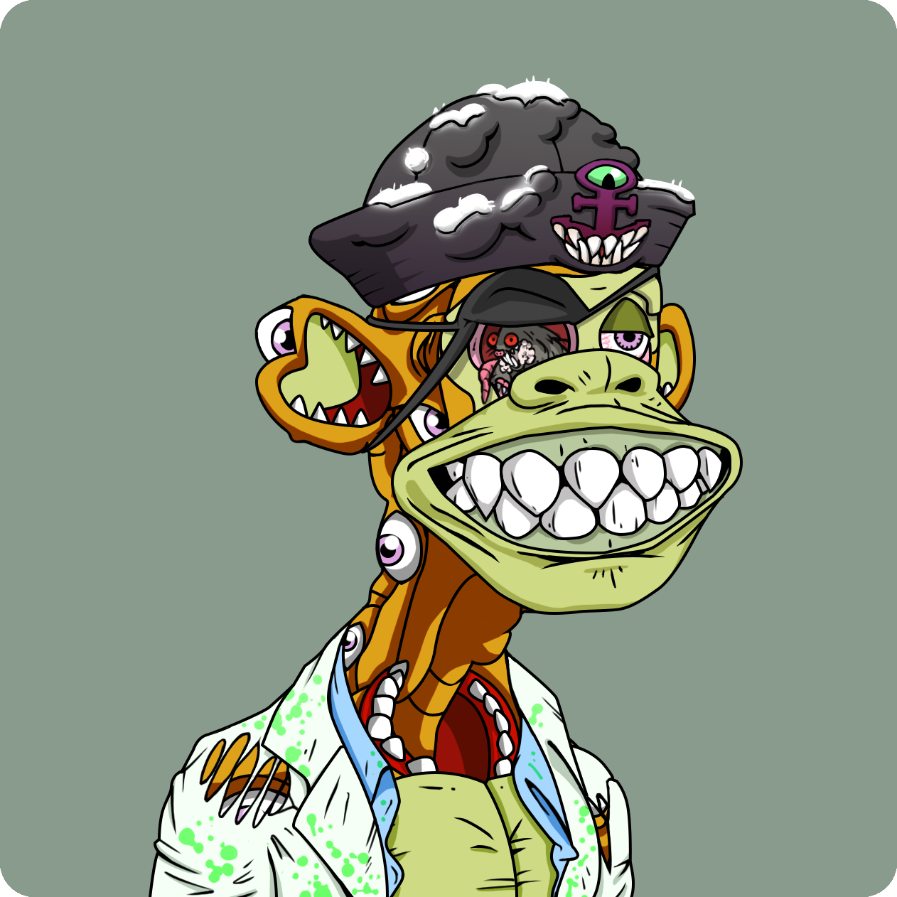 Yuga Labs - Mutant Ape Yacht Club - NFT # 2633