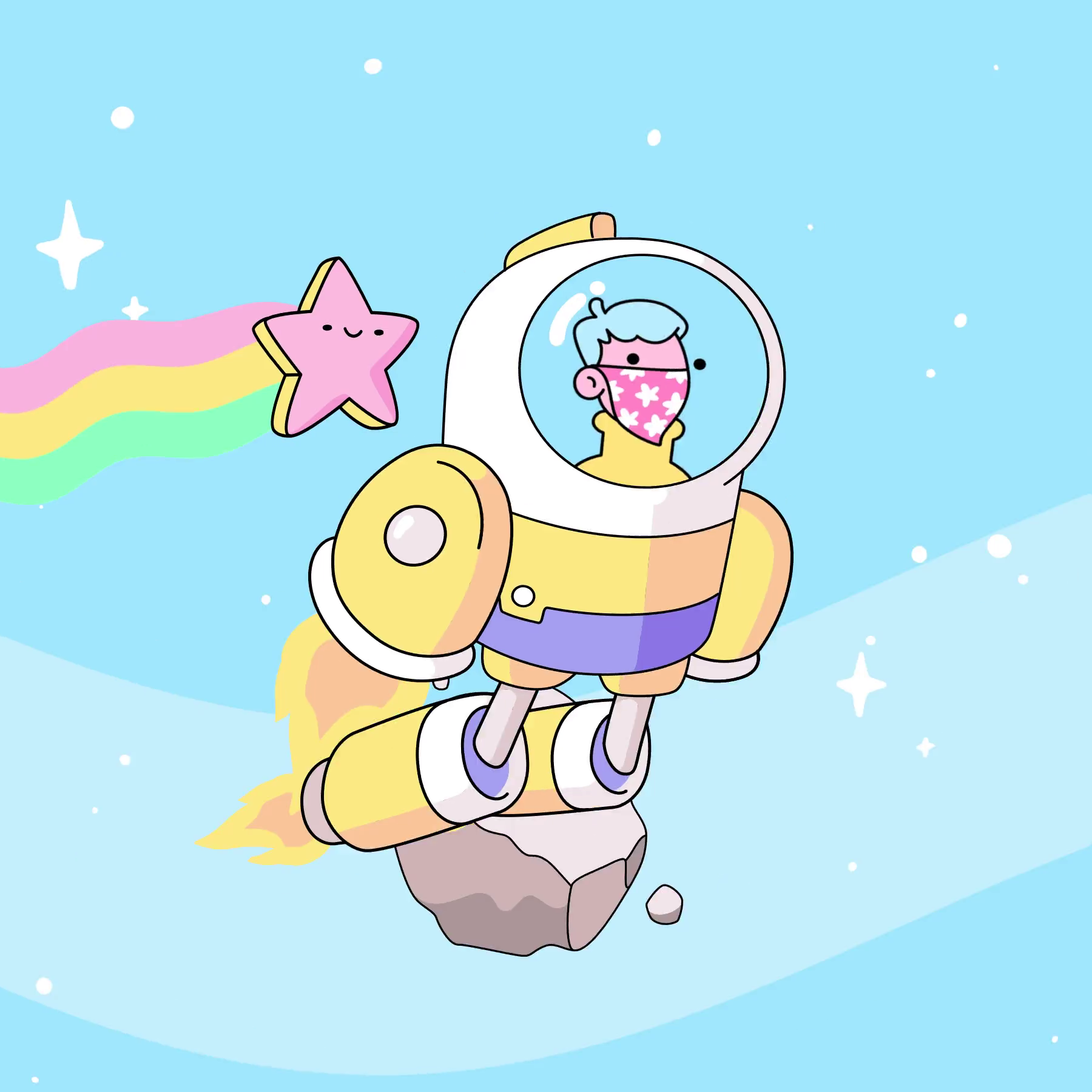 The Doodles Founders - Space Doodles - Space Doodle #491 - NFT # 491