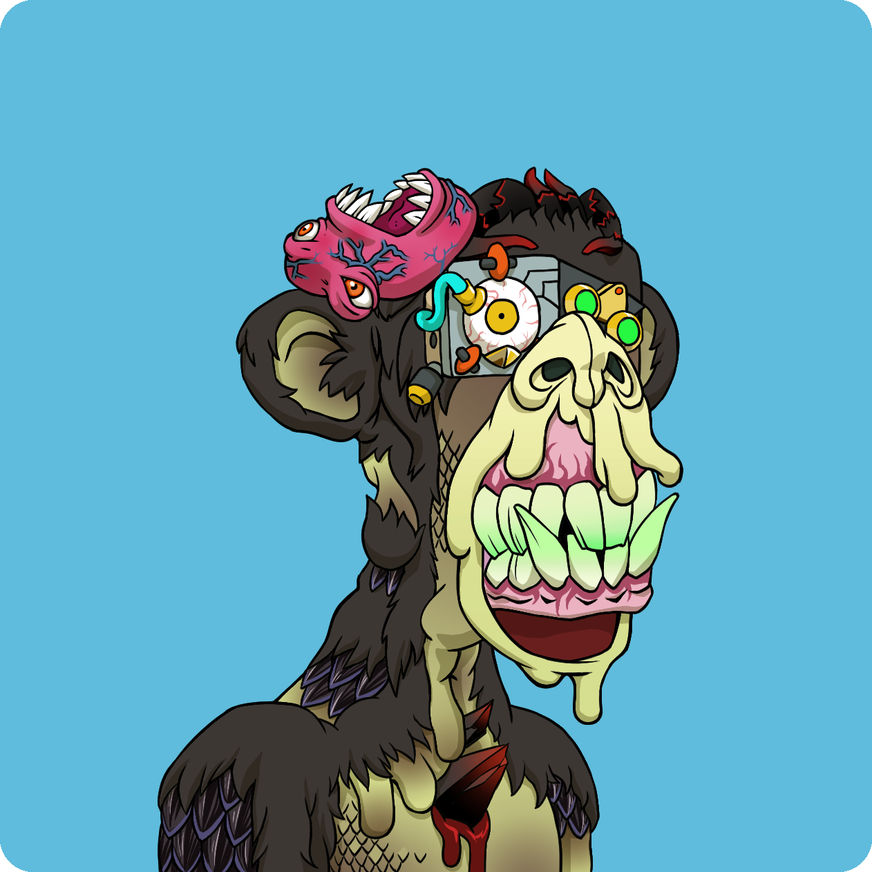 Yuga Labs - Mutant Ape Yacht Club - NFT # 9854