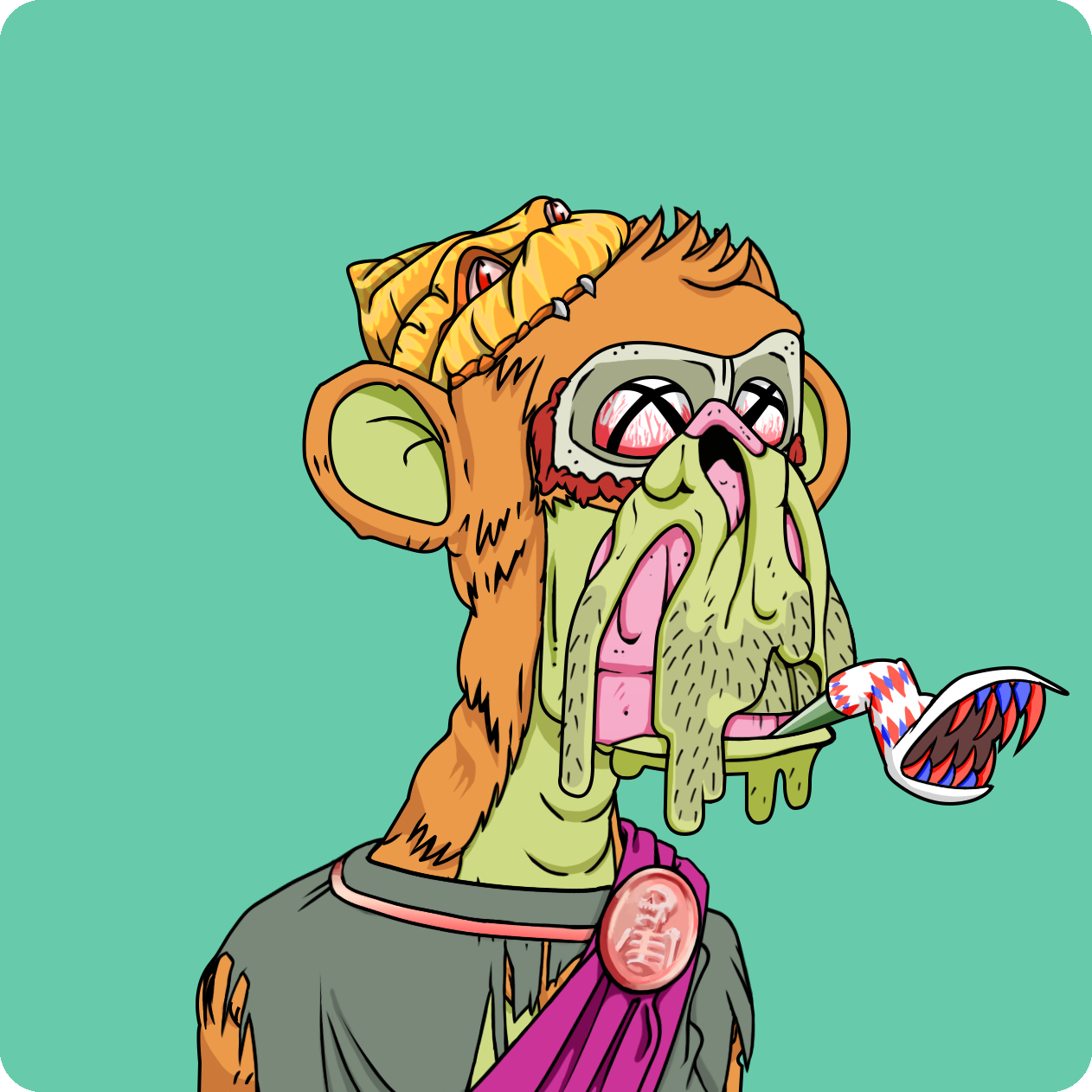 Yuga Labs - Mutant Ape Yacht Club - NFT # 3206