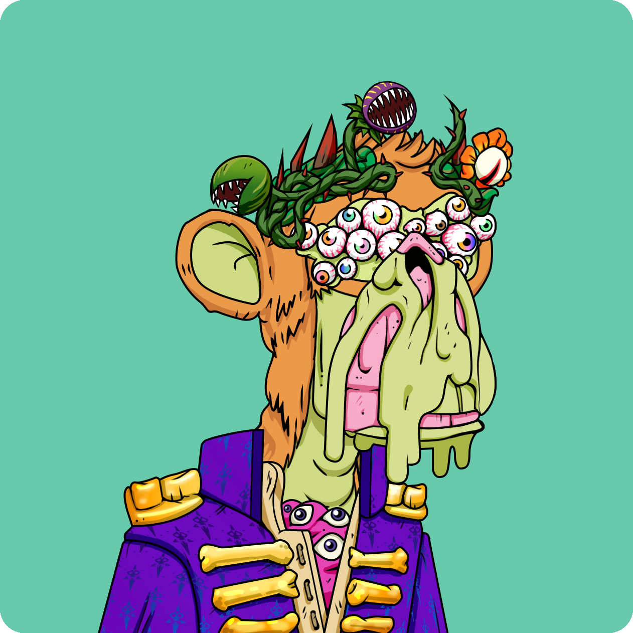 Yuga Labs - Mutant Ape Yacht Club - NFT # 9121