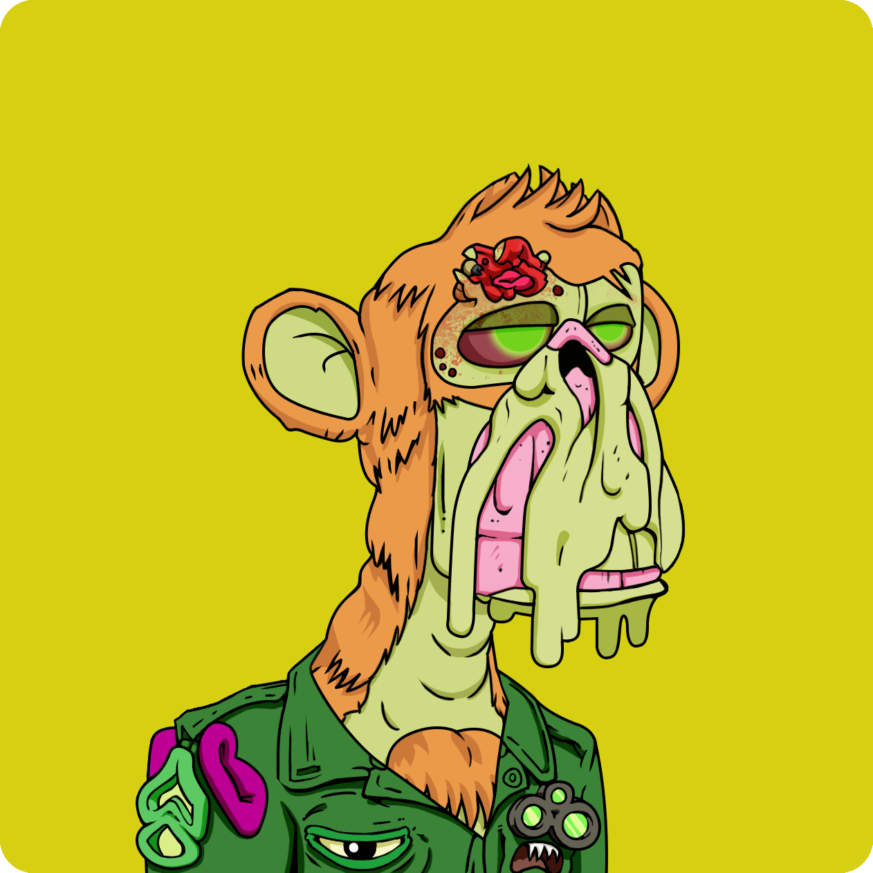 Yuga Labs - Mutant Ape Yacht Club - NFT # 2166