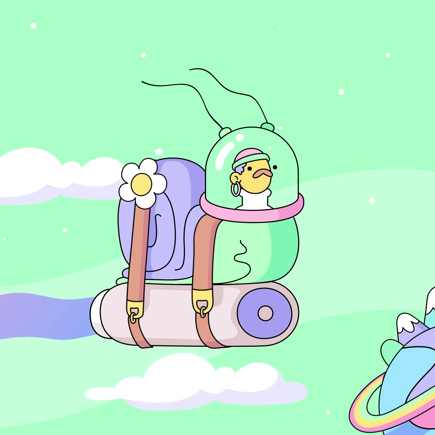 The Doodles Founders - Space Doodles - Space Doodle #9962 - NFT # 9962