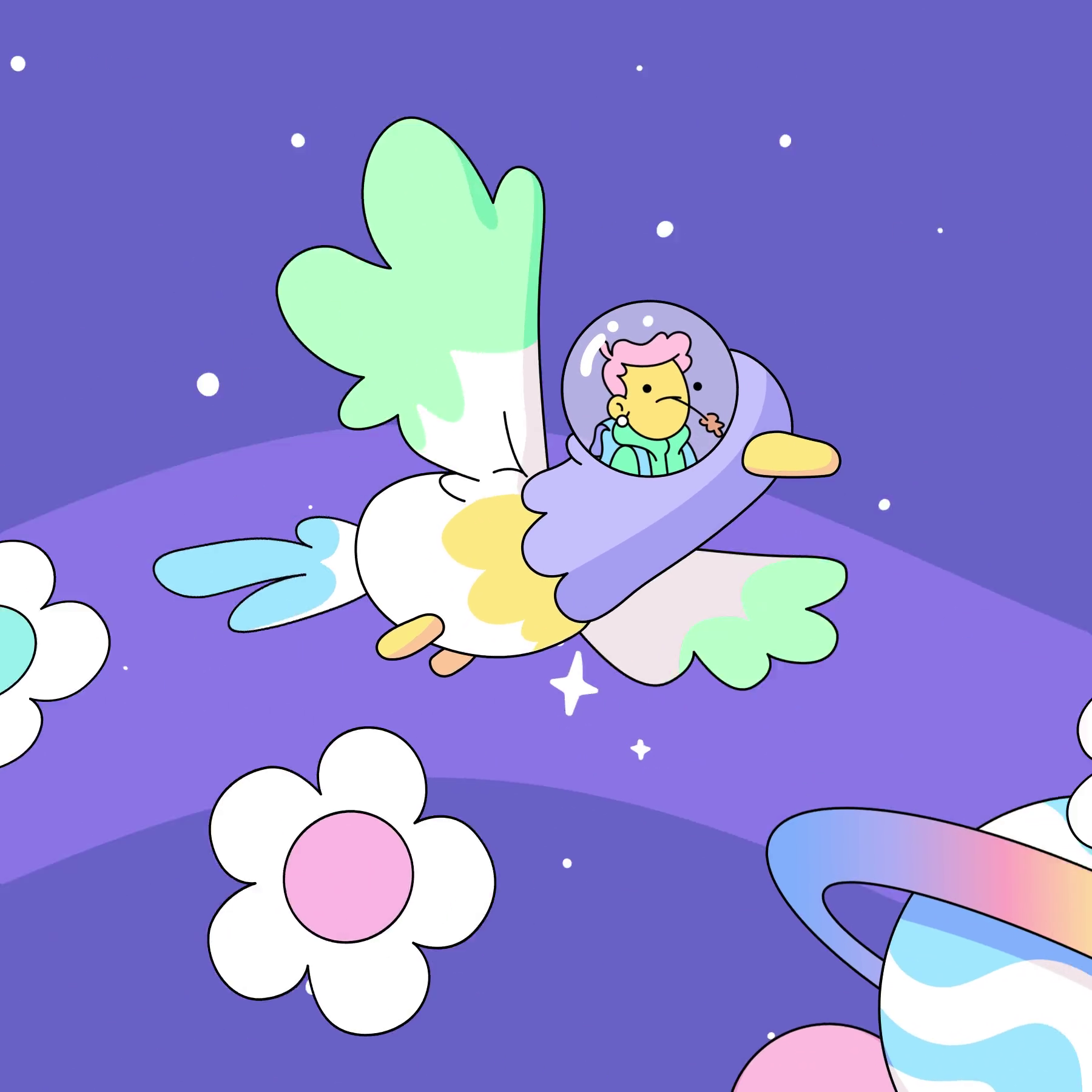 The Doodles Founders - Space Doodles - Space Doodle #332 - NFT # 332