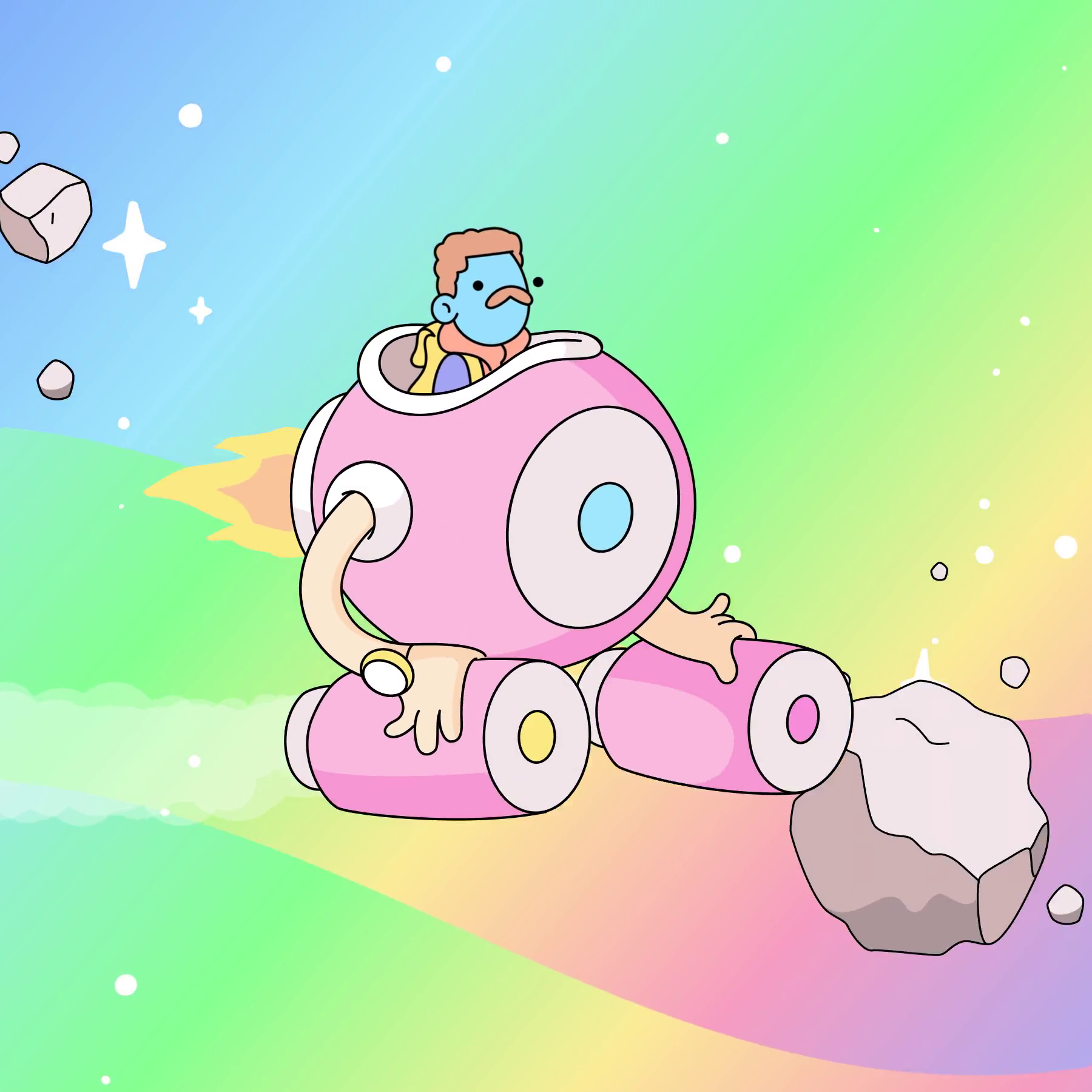 The Doodles Founders - Space Doodles - Space Doodle #195 - NFT # 195