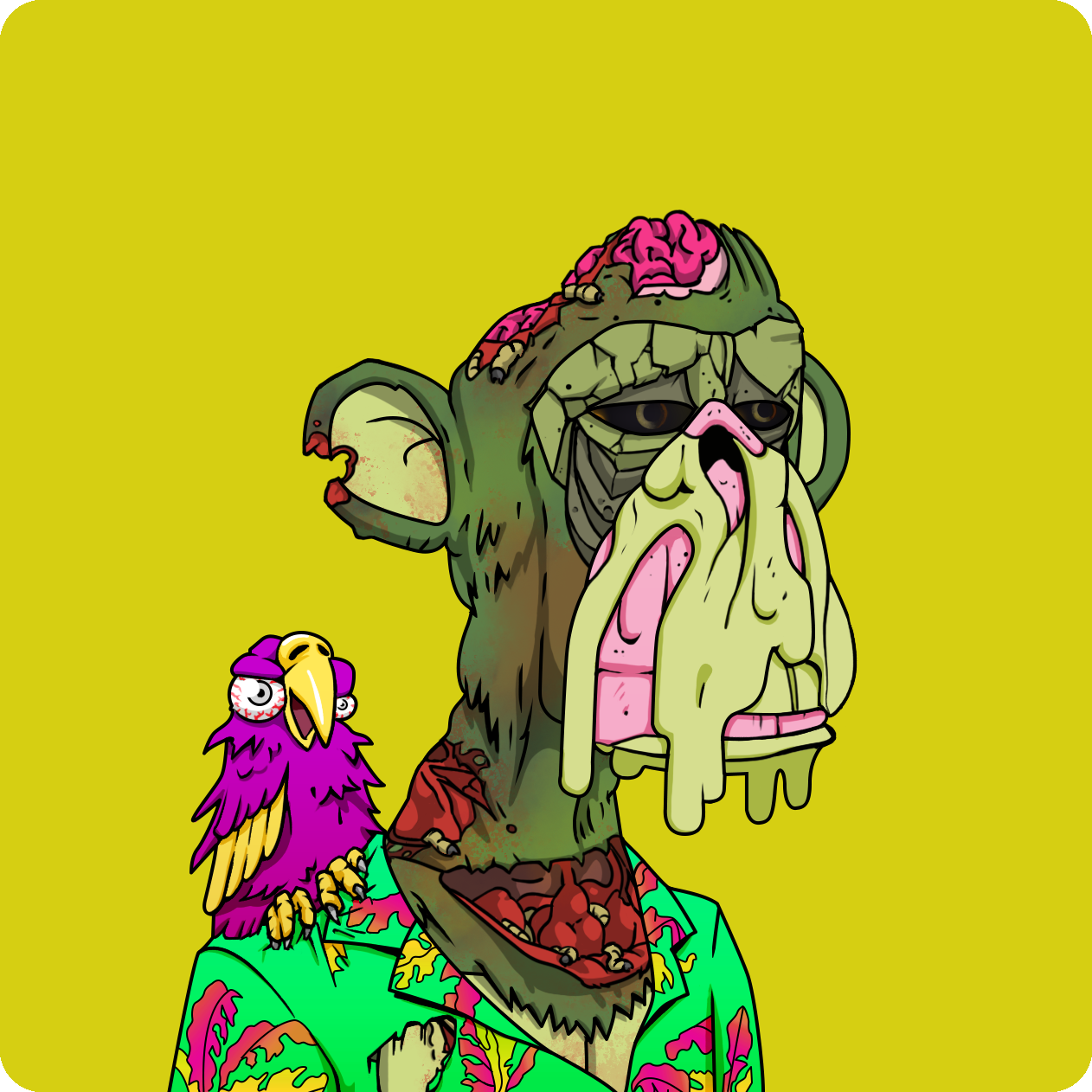 Yuga Labs - Mutant Ape Yacht Club - NFT # 876