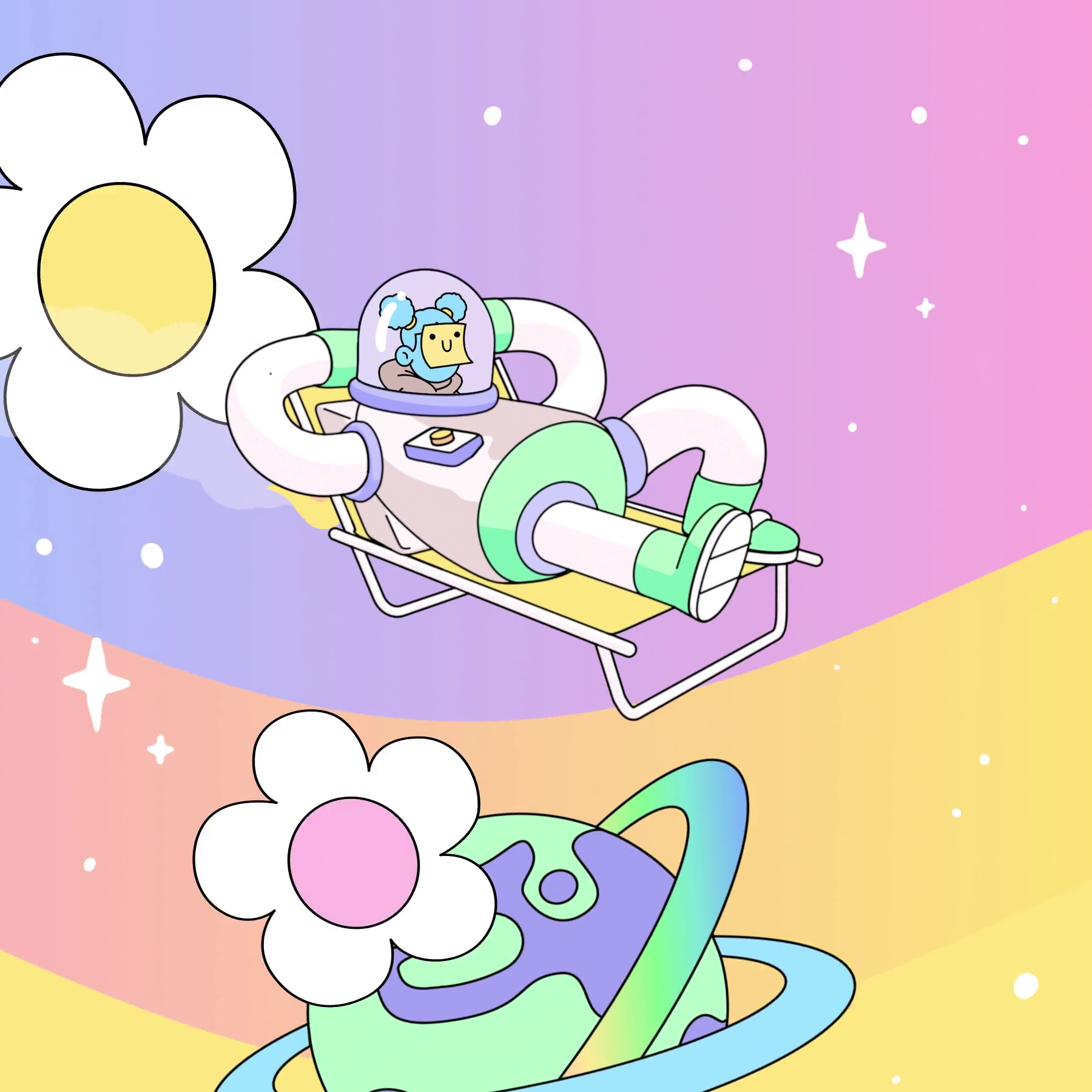 The Doodles Founders - Space Doodles - Space Doodle #19 - NFT # 19