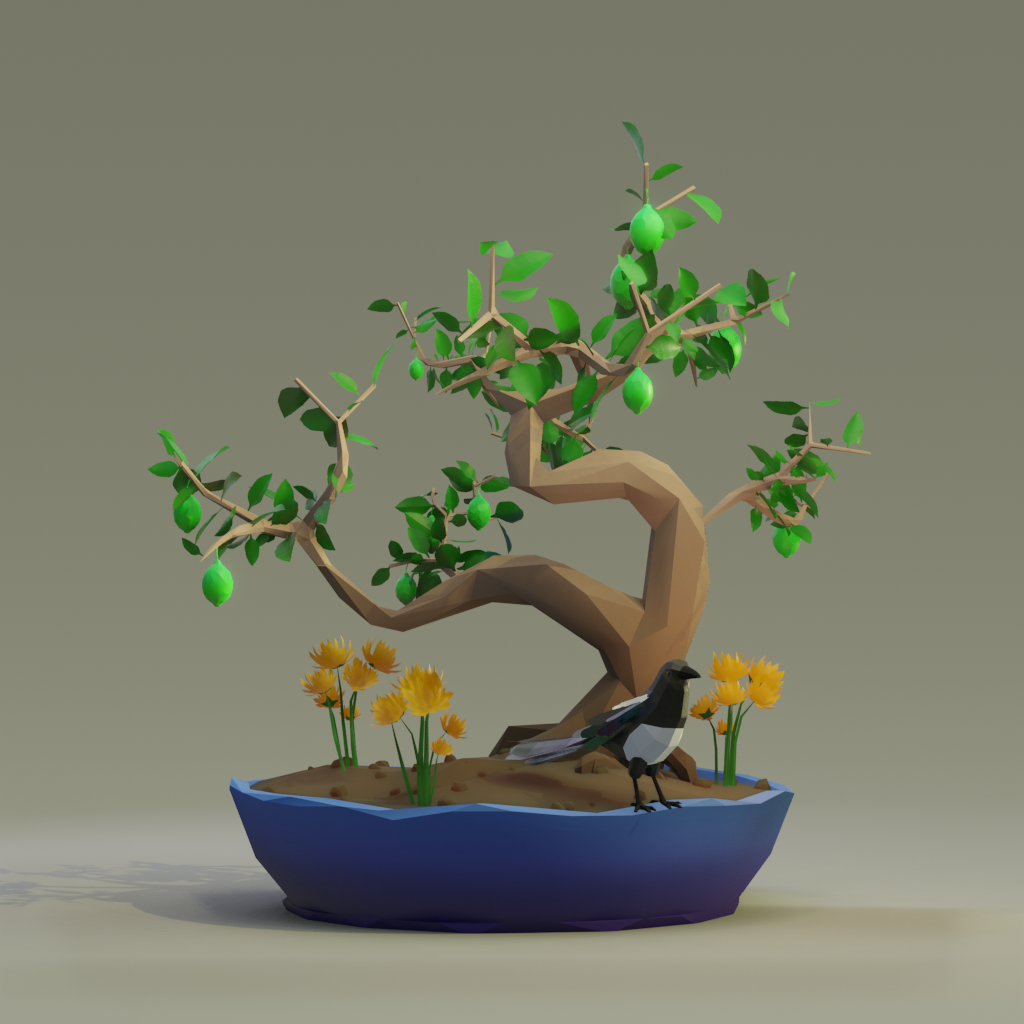 ZENFT Garden Society - Bonsai - Bonsai #8737 - NFT # 8737